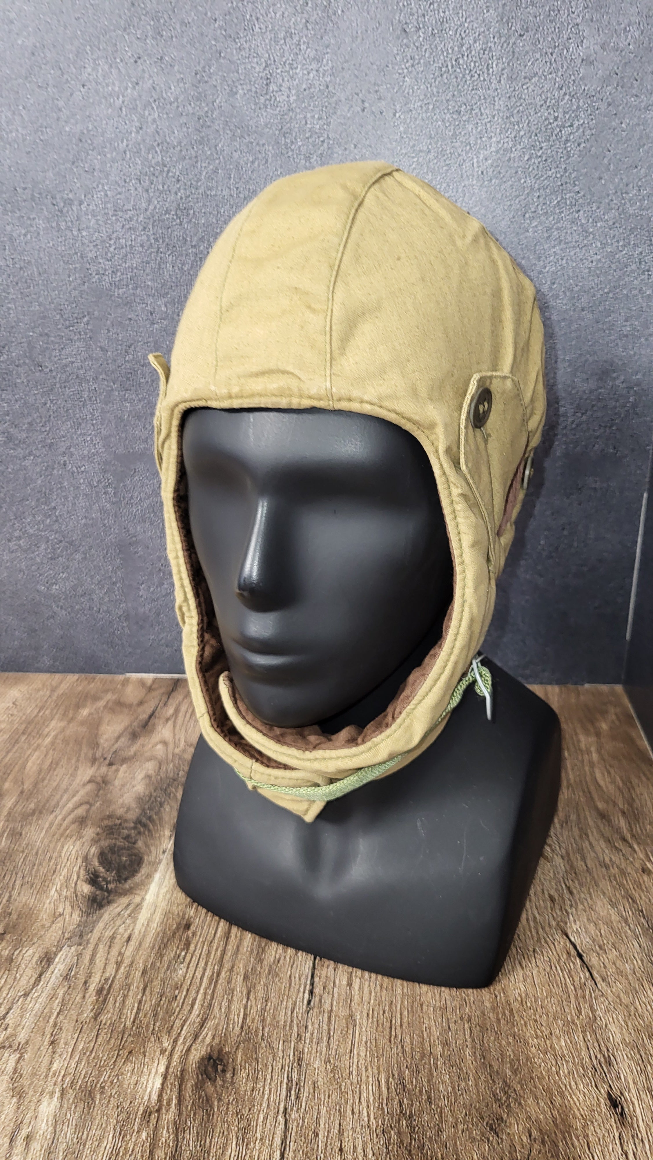 Soviet Jump Helmet Canvas Paratrooper Helmet USSR Airborne Training Gear - Legend Returns Vintage