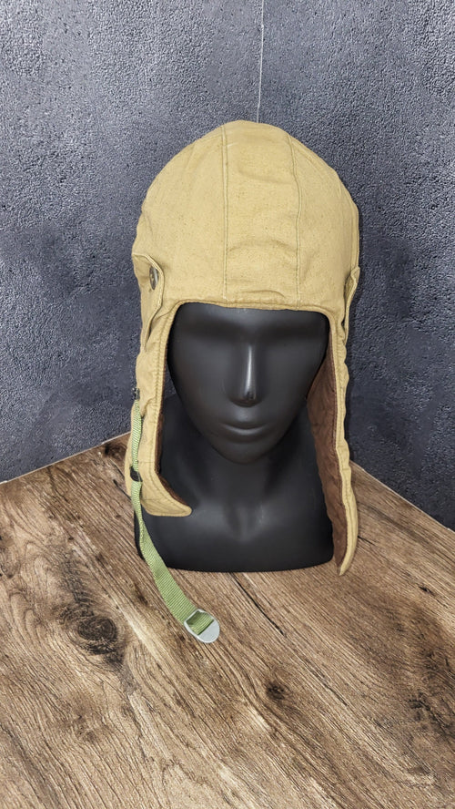 Soviet Jump Helmet Canvas Paratrooper Helmet USSR Airborne Training Gear - Legend Returns Vintage