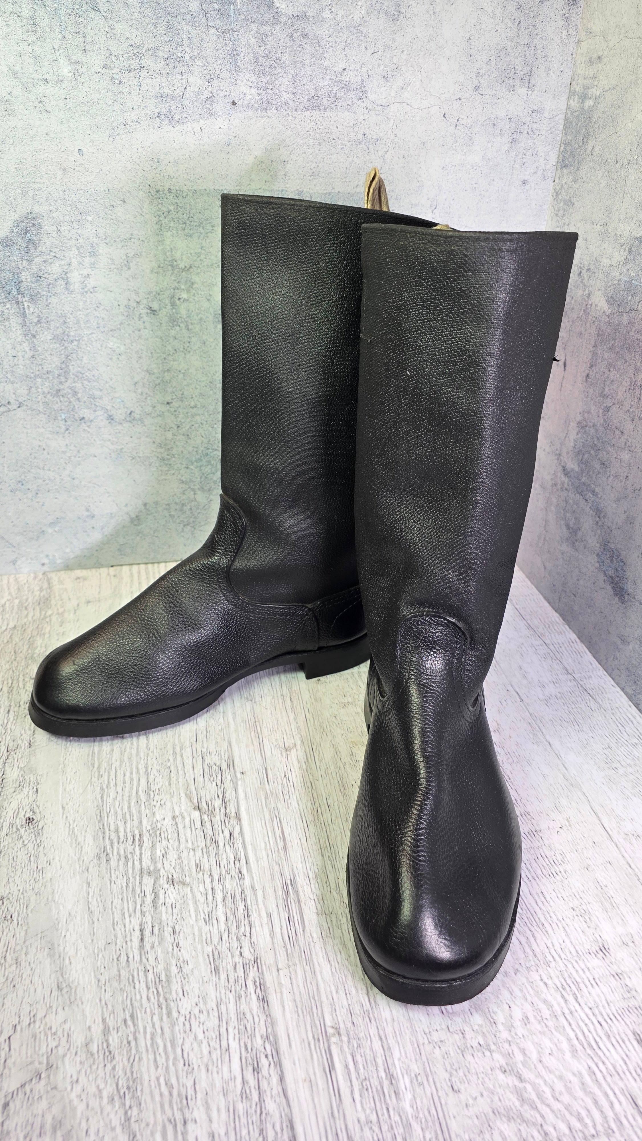 Soviet Navy Kirza Deck Boots Vintage USSR Naval Leather Sailor Boots - Legend Returns Vintage