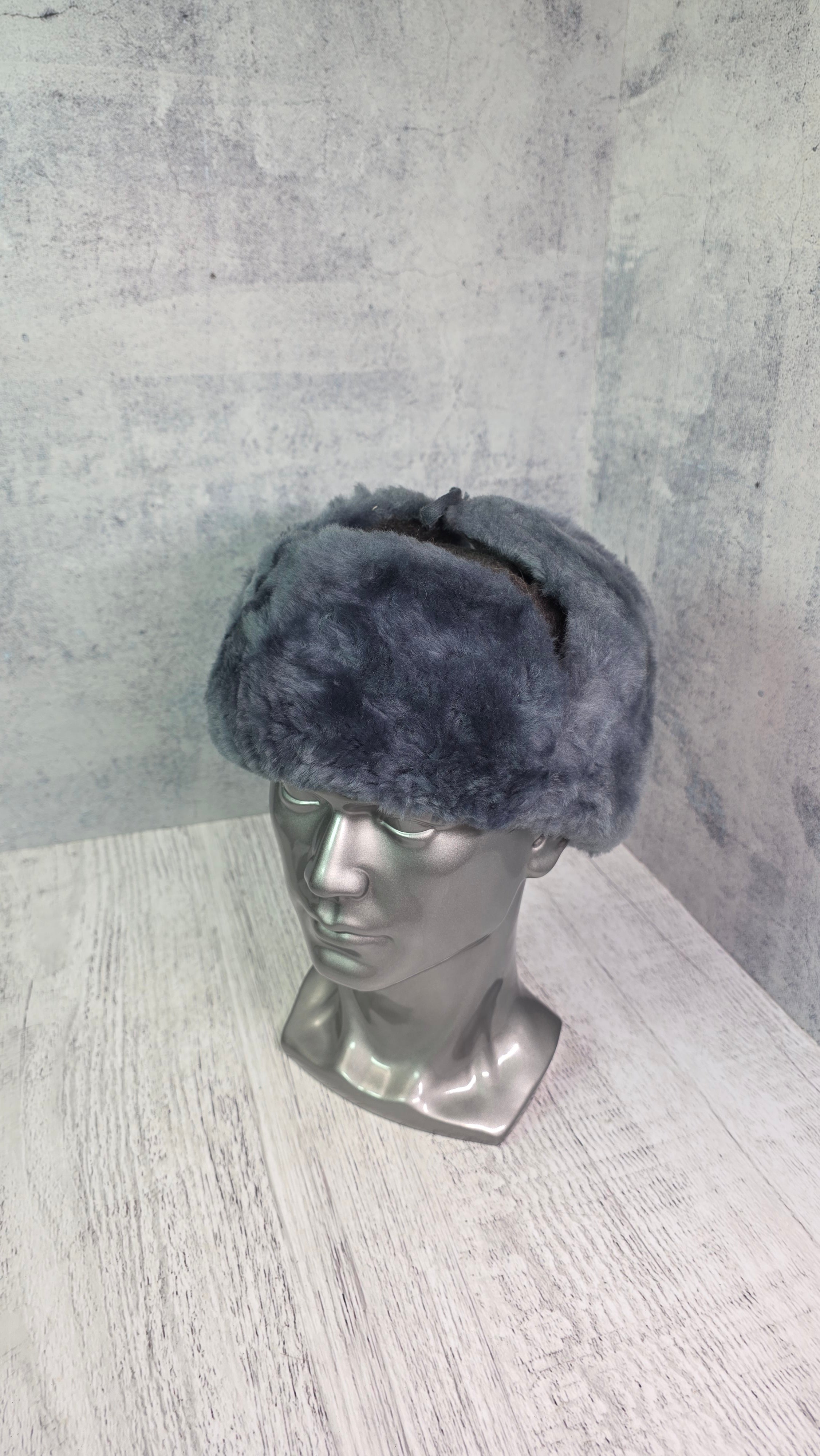 Soviet Officer Ushanka Winter Hat USSR Vintage Cold Weather Headwear