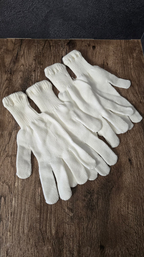 Soviet Parade White Gloves Vintage USSR Dress Uniform Gloves