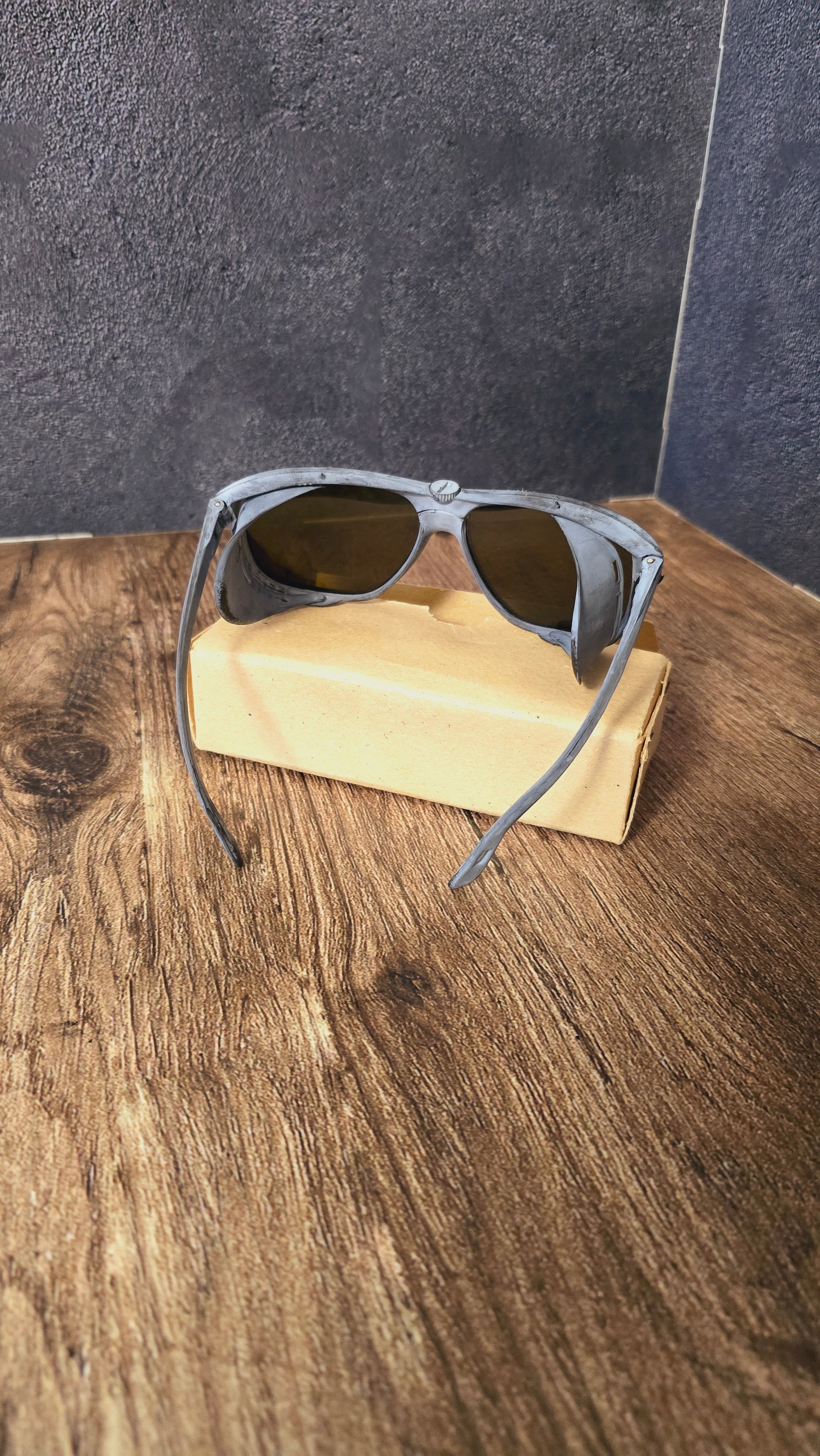 Soviet Pilot Flight Goggles Vintage USSR Aviation Glasses With Case