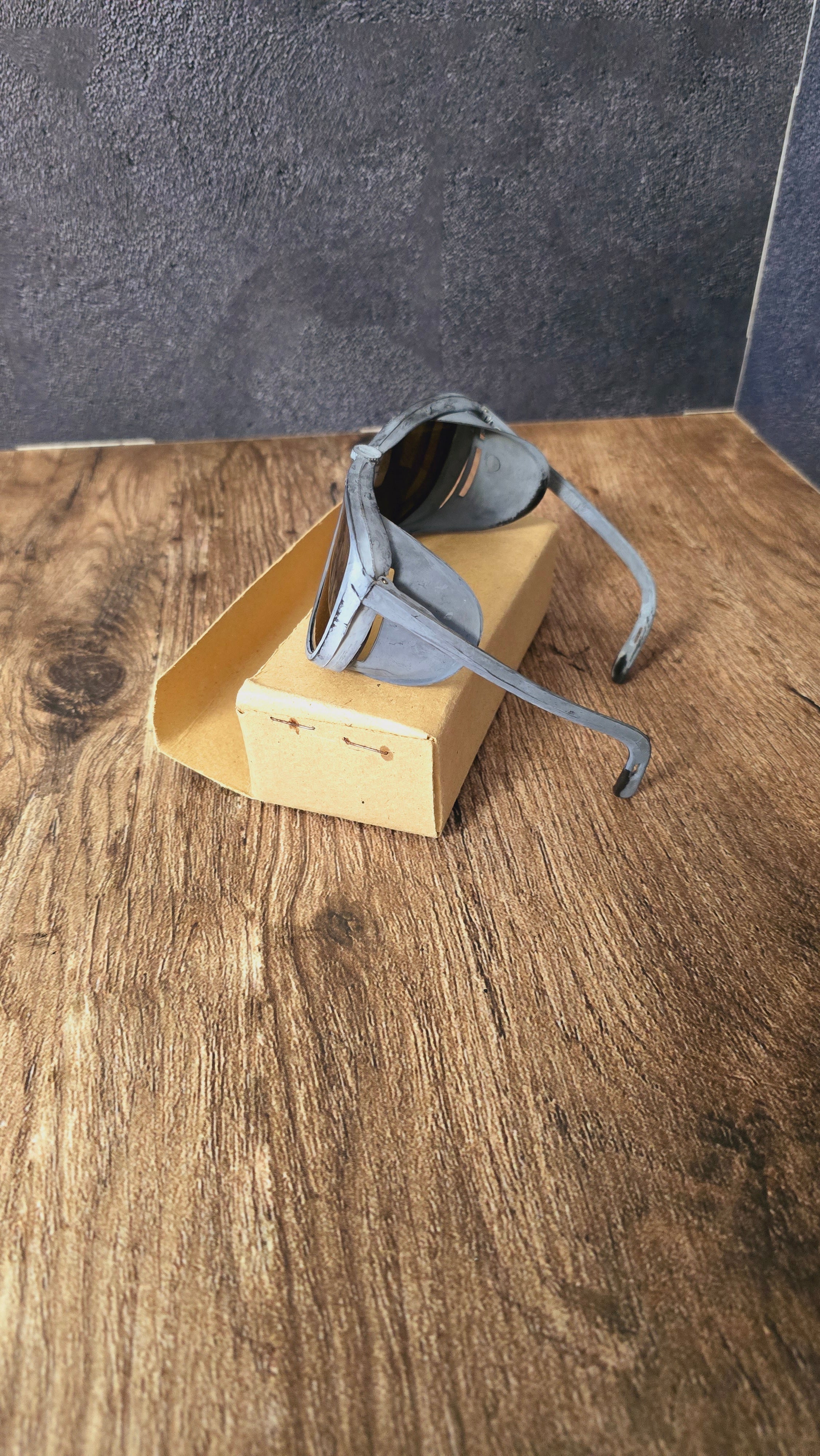 Soviet Pilot Flight Goggles Vintage USSR Aviation Glasses With Case
