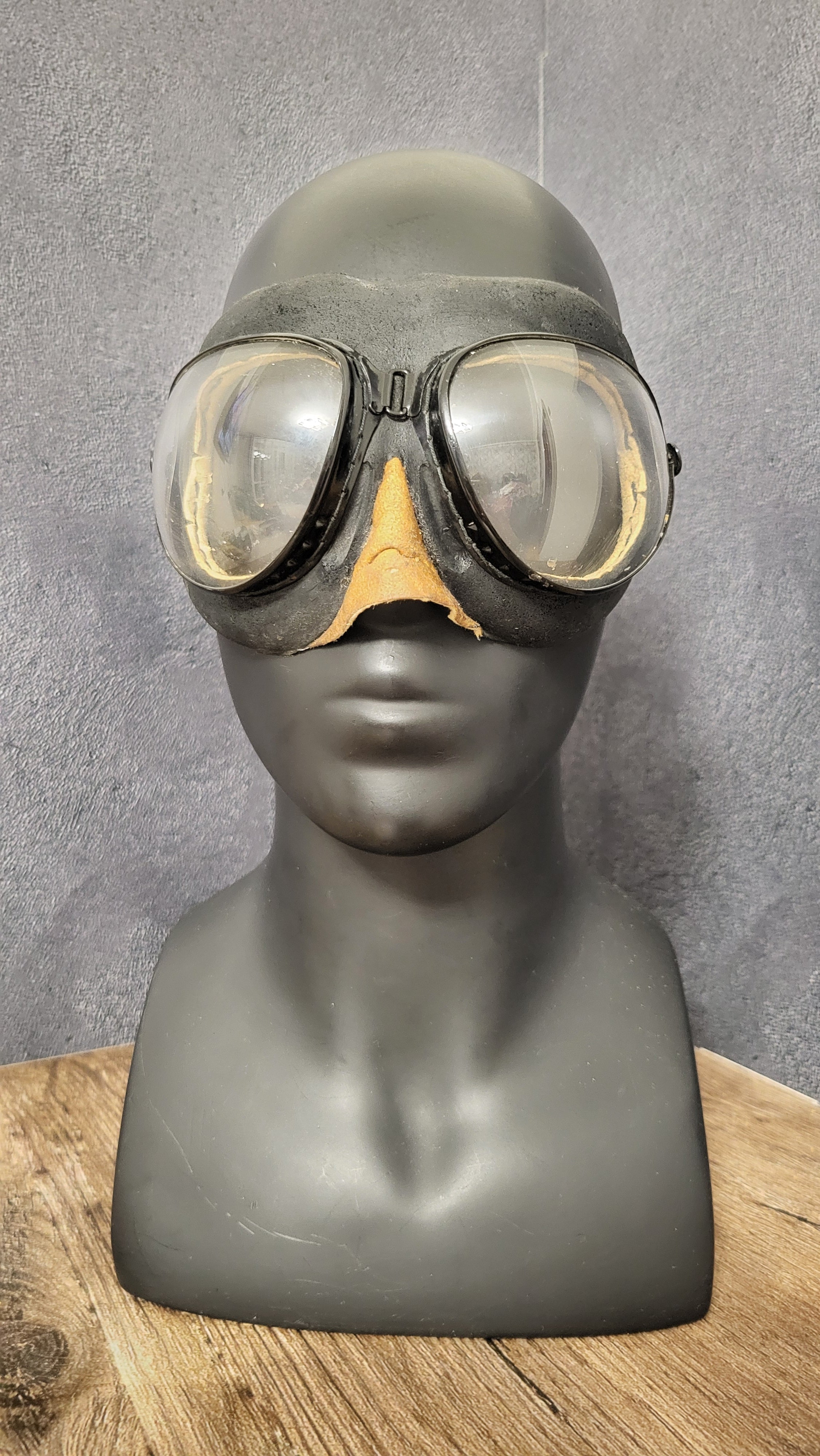 Soviet Pilot Goggles PO-1M Clear Lens Aviation Goggles USSR Flight Gear
