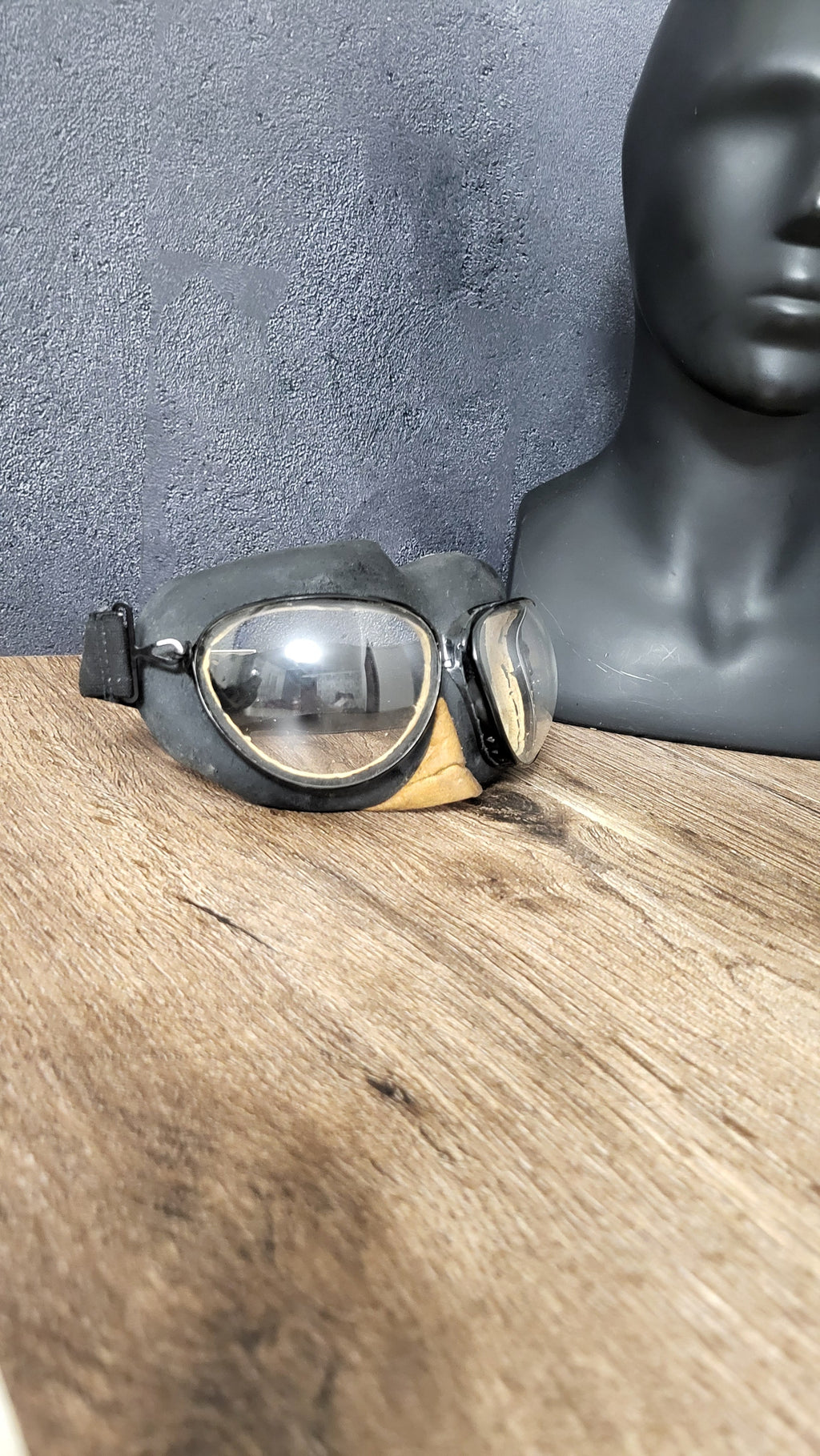 Soviet Pilot Goggles PO-1M Clear Lens Aviation Goggles USSR Flight Gear