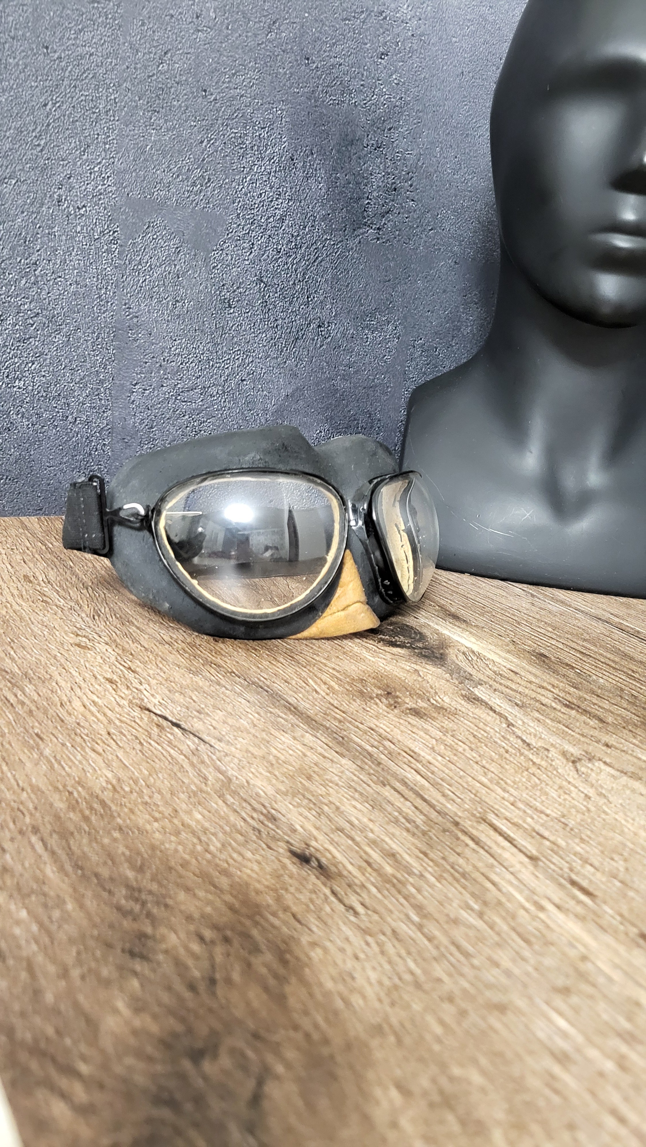Soviet Pilot Goggles PO-1M Clear Lens Aviation Goggles USSR Flight Gear