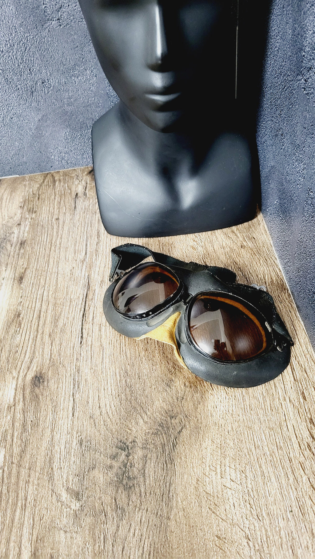 Soviet Pilot Goggles PO-1M Dark Lens Aviation Goggles USSR Aviator Gear