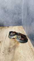 Soviet Pilot Goggles PO-1M Dark Lens Aviation Goggles USSR Aviator Gear