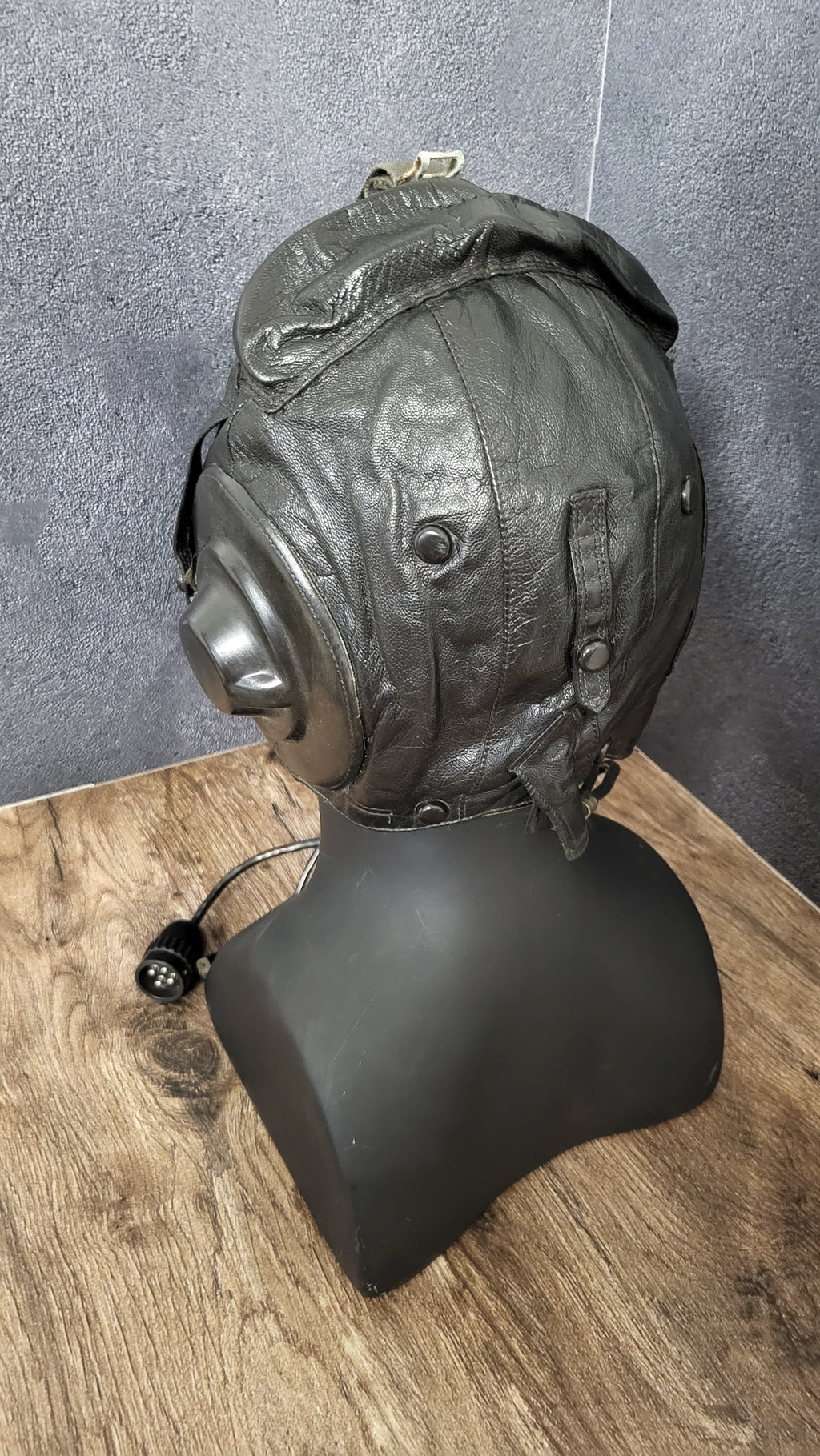 Soviet Winter Pilot Helmet ShZ-82 Sheepskin Leather Flight Helmet USSR - Legend Returns Vintage