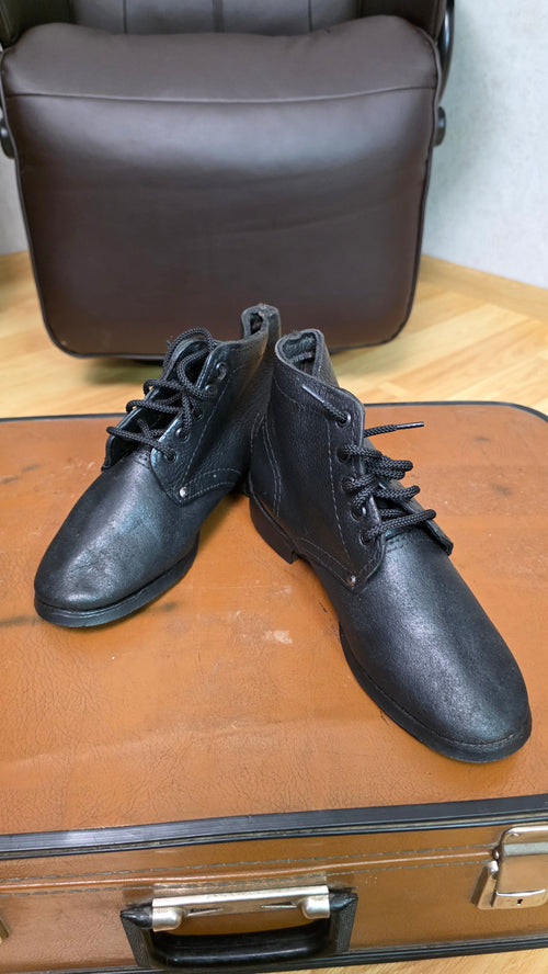 Soviet RKKA Leather Boots USSR Vintage Herringbone Sole Military Style Footwear