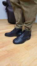 Soviet RKKA Leather Sole Boots USSR Officer Style Military Footwear - Legend Returns Vintage