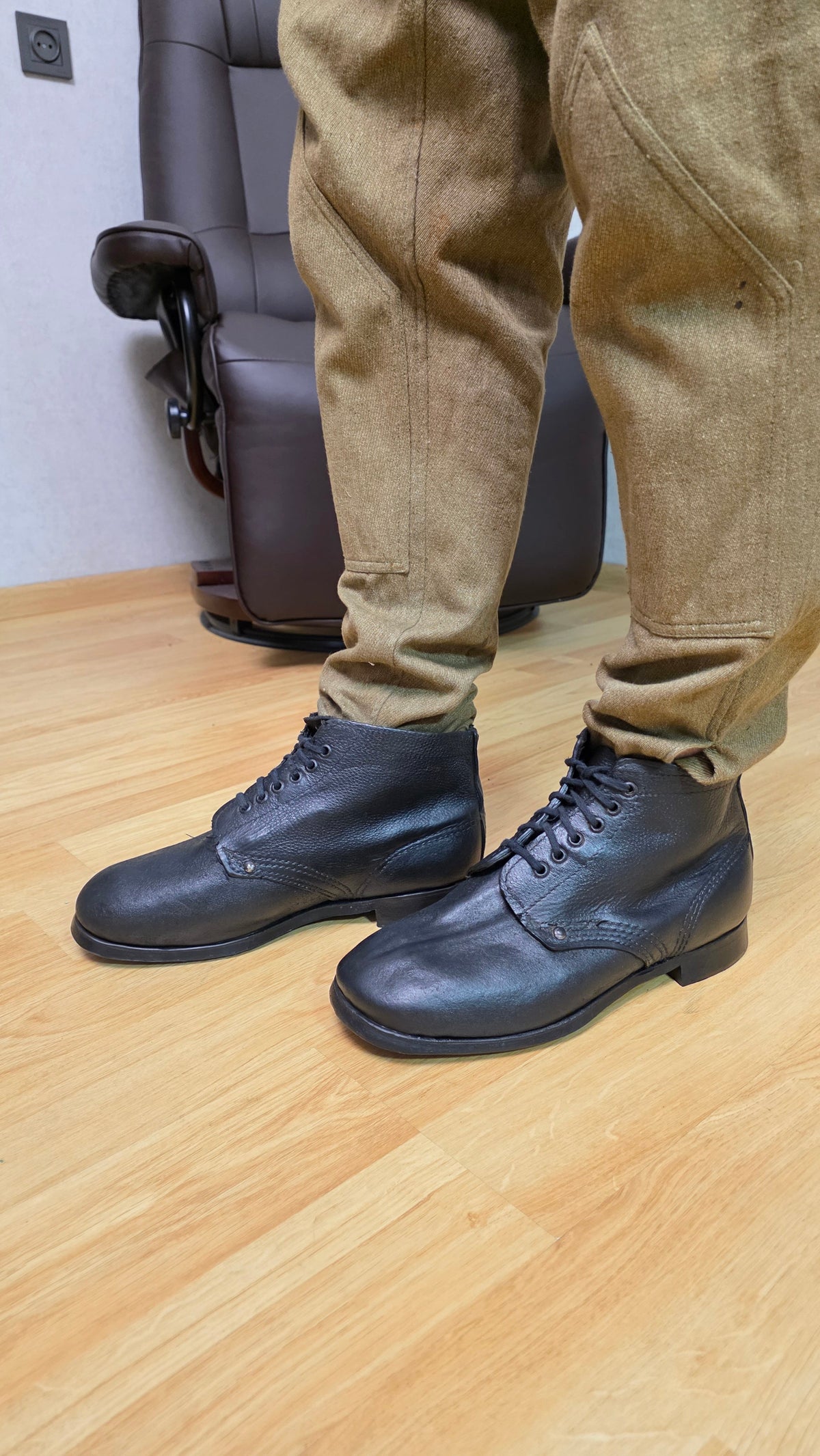 Soviet RKKA Pimple Sole Boots USSR WWII Rubber Stud Military Footwear - Legend Returns Vintage