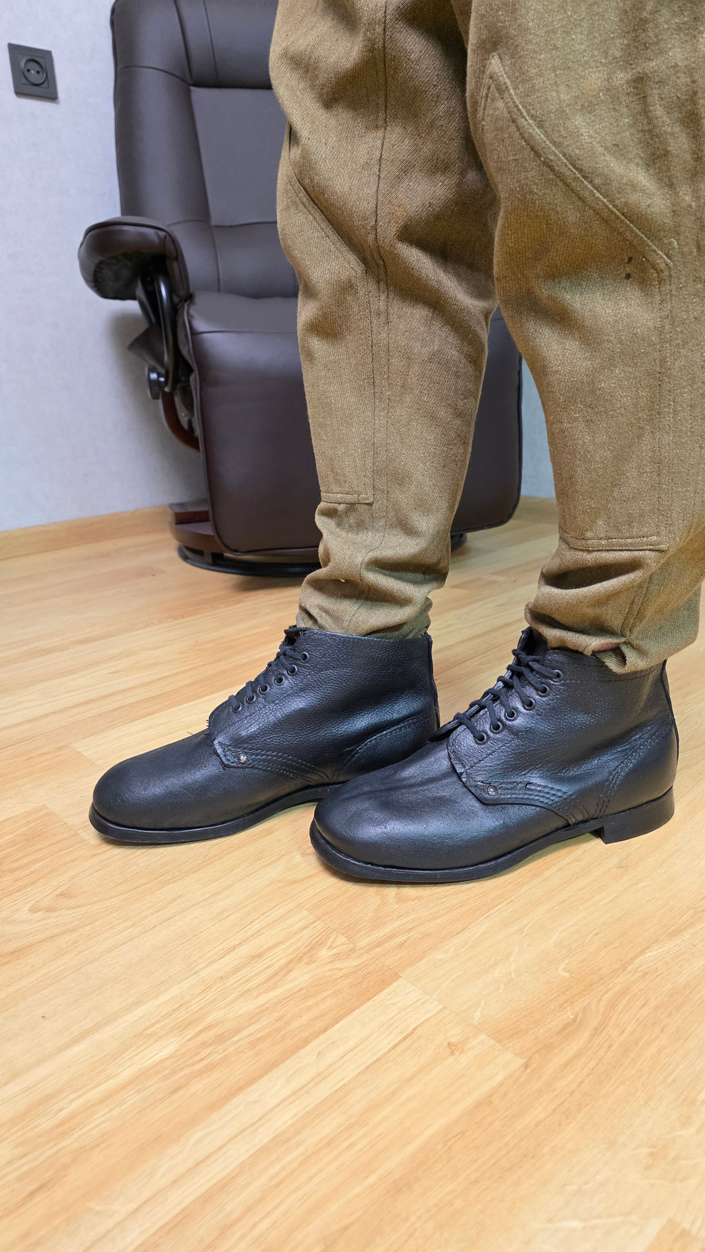 Soviet RKKA Pimple Sole Boots USSR WWII Rubber Stud Military Footwear - Legend Returns Vintage