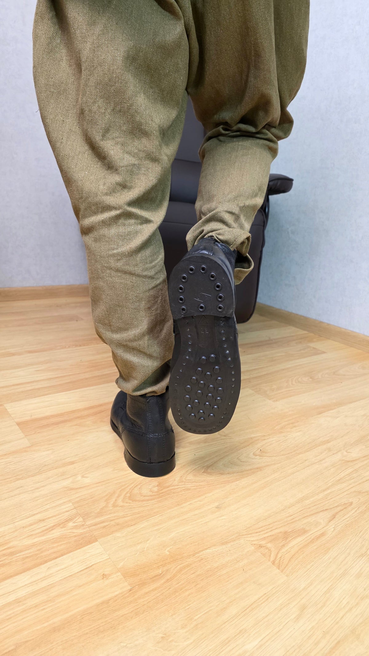 Soviet RKKA Pimple Sole Boots USSR WWII Rubber Stud Military Footwear - Legend Returns Vintage