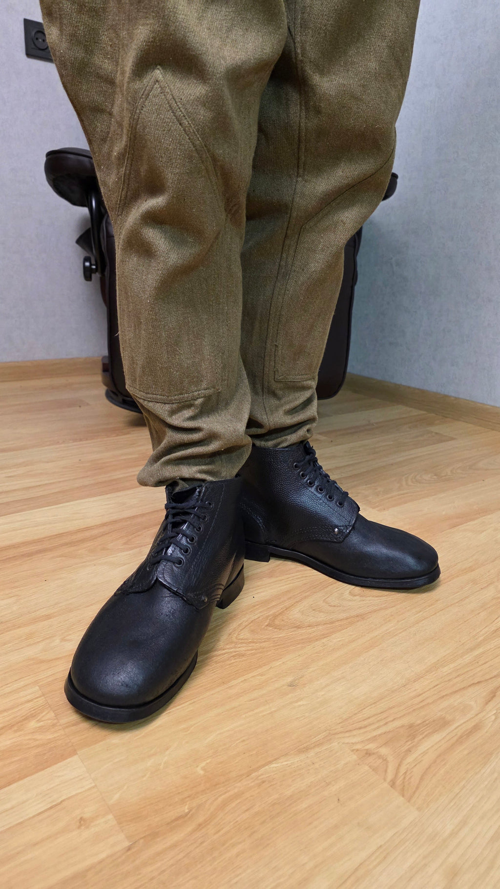 Soviet RKKA Pimple Sole Boots USSR WWII Rubber Stud Military Footwear - Legend Returns Vintage