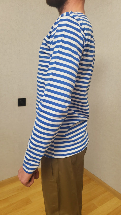 Soviet Telnyashka Striped Shirt Late 1990s