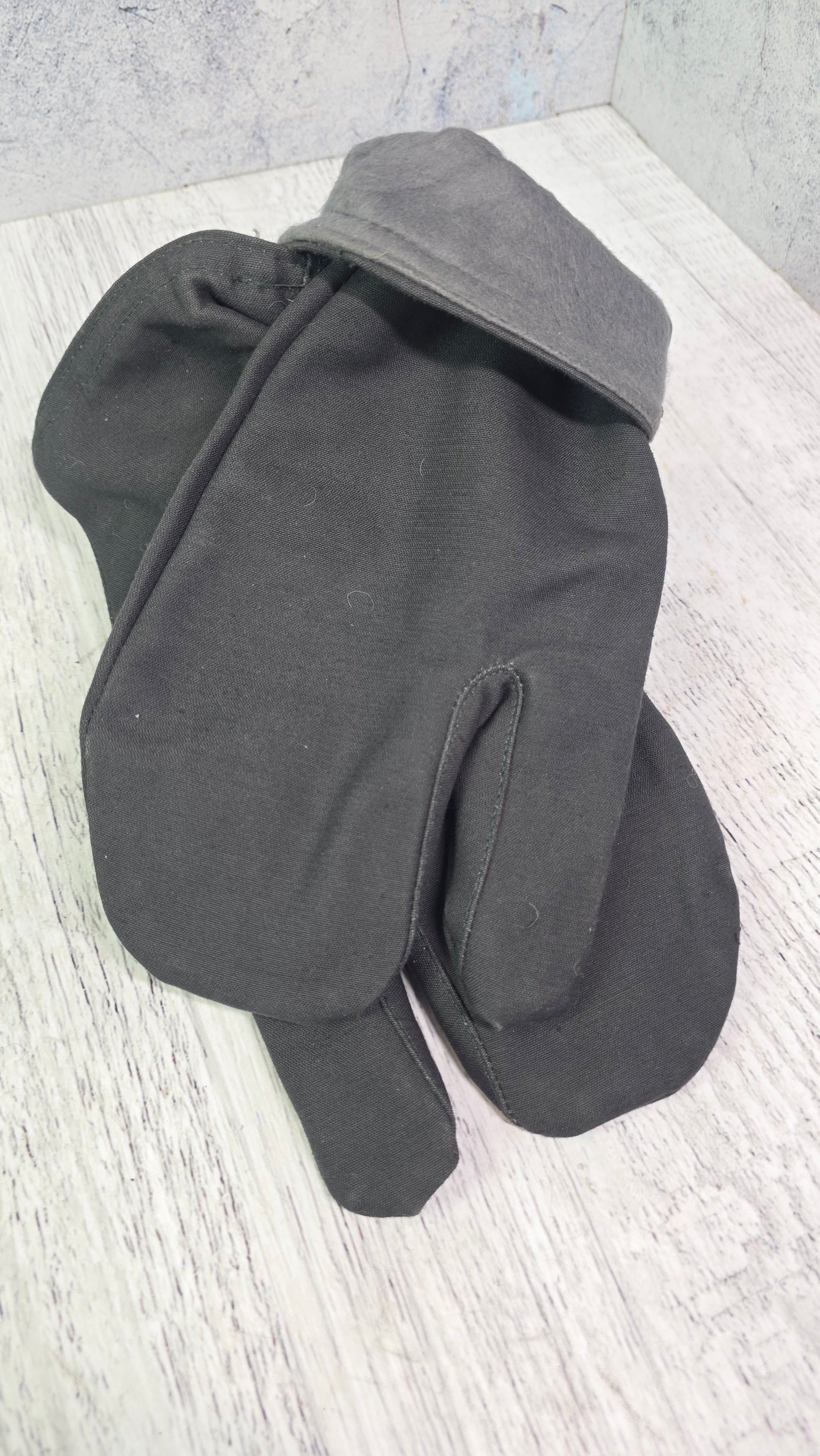 Soviet Three Finger Winter Gloves USSR Tank Crew Style Cold Weather Collector Handwear
