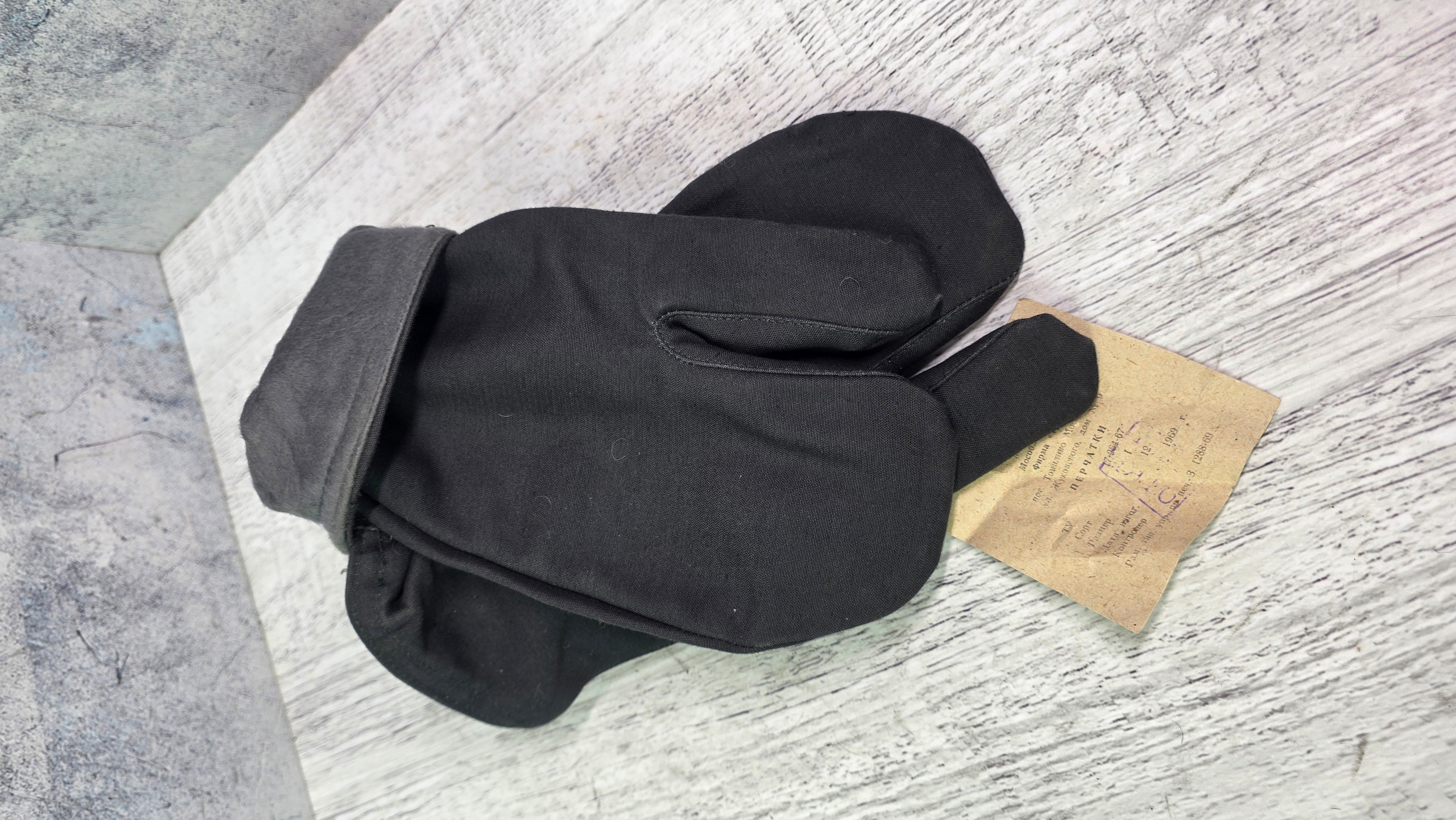 Soviet Three Finger Winter Gloves USSR Tank Crew Style Cold Weather Collector Handwear