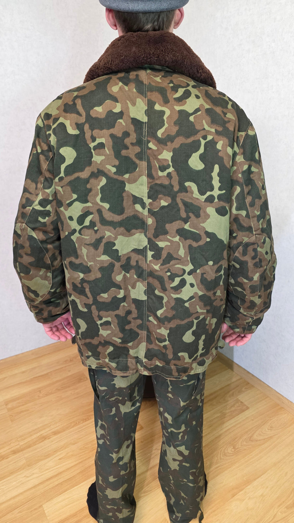 Soviet USSR Air Force Butan Camouflage Flight Jacket Winter Pilot Coat