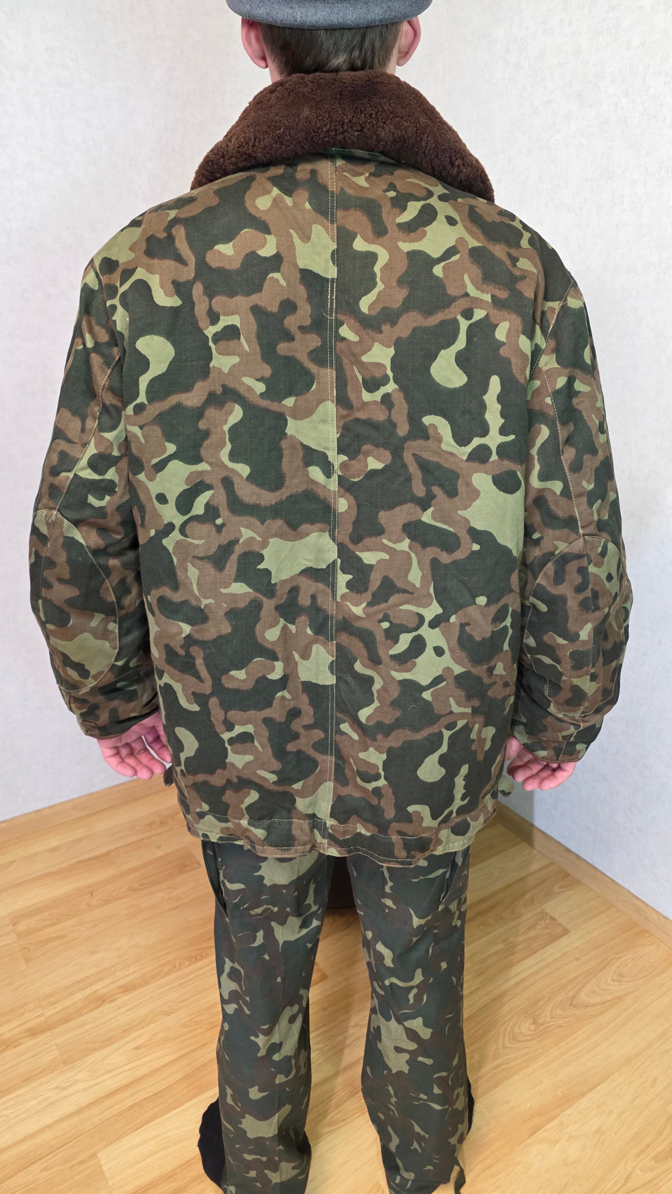 Soviet USSR Air Force Butan Camouflage Flight Jacket Winter Pilot Coat