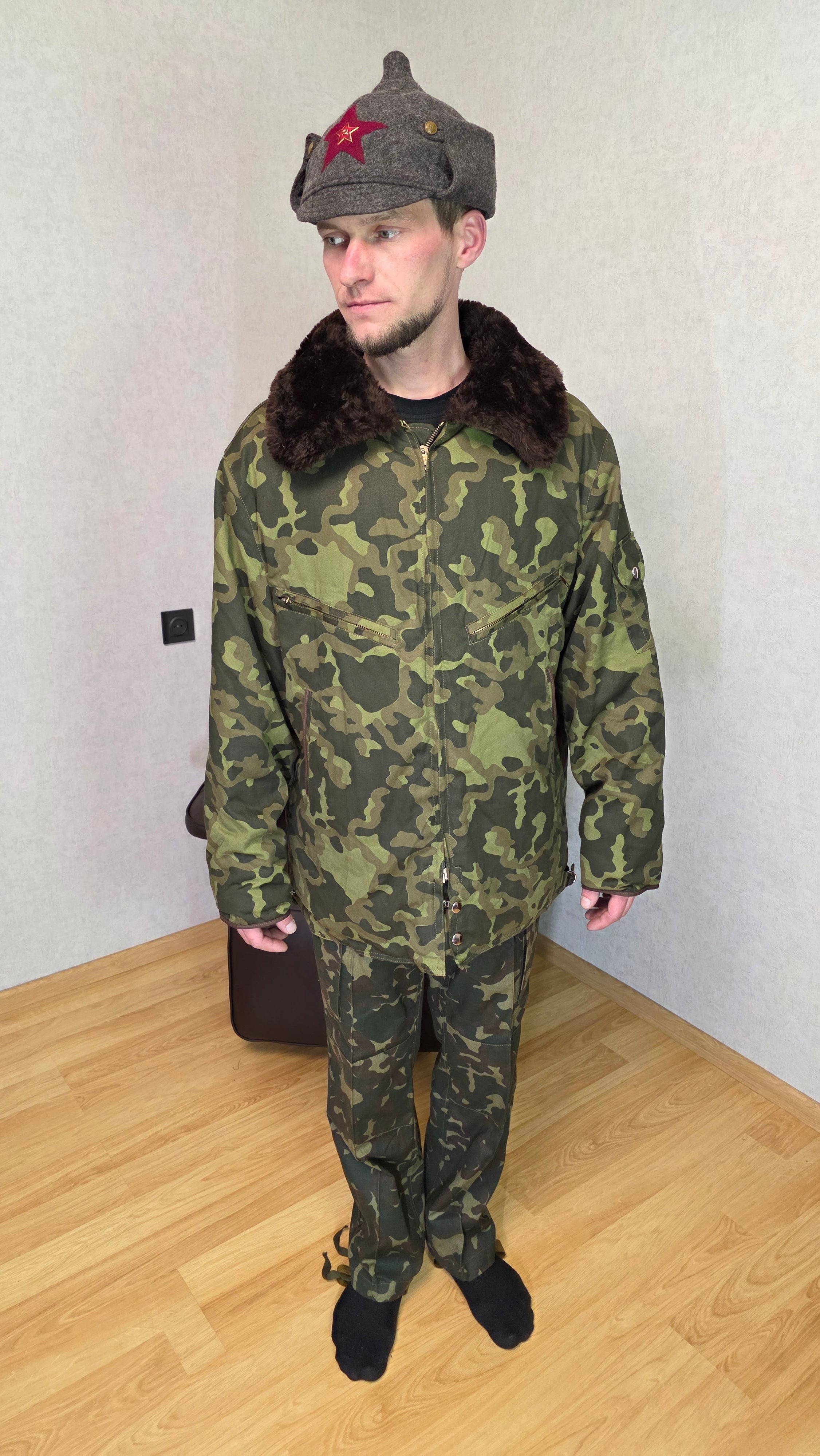 Soviet USSR Air Force Jacket Butan Camo TTsKO Flight Jacket Vintage