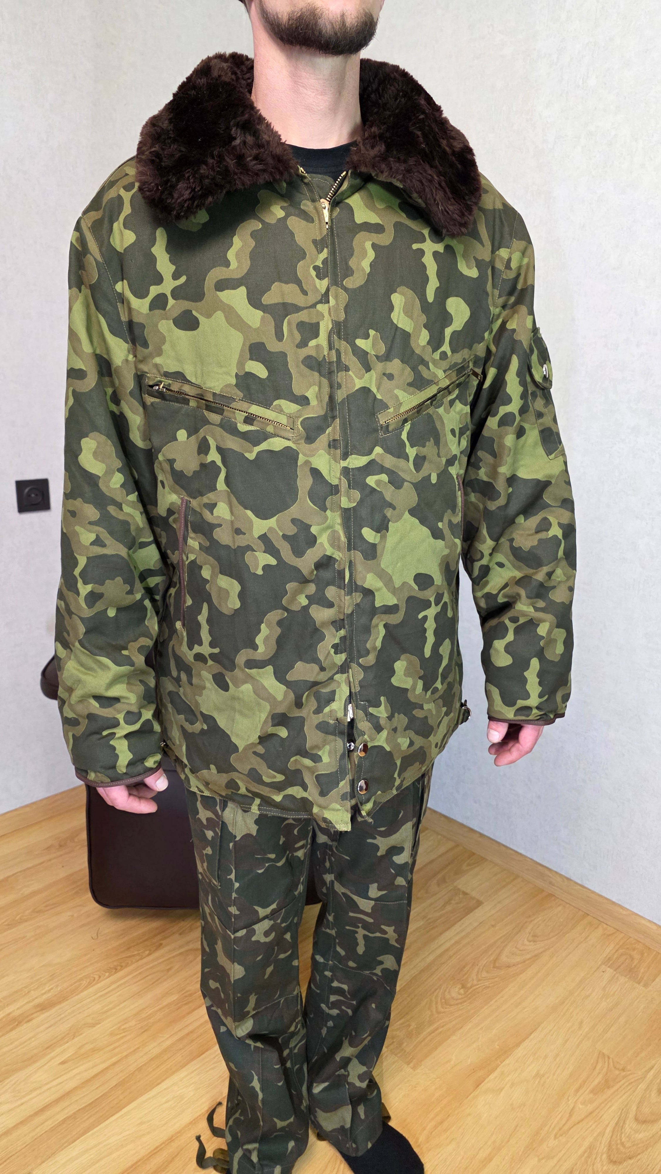 Soviet USSR Air Force Jacket Butan Camo TTsKO Flight Jacket Vintage