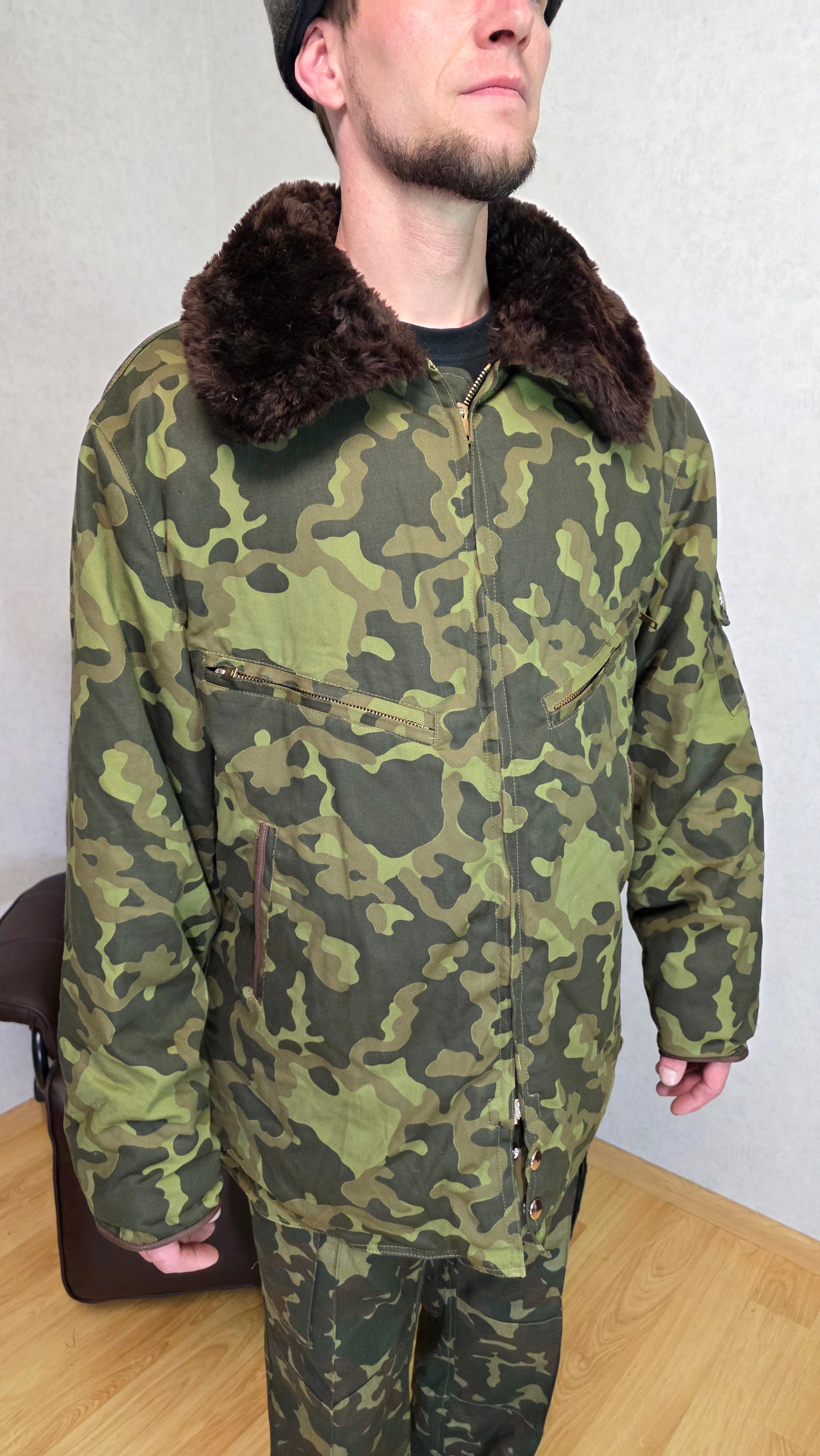Soviet USSR Air Force Jacket Butan Camo TTsKO Flight Jacket Vintage