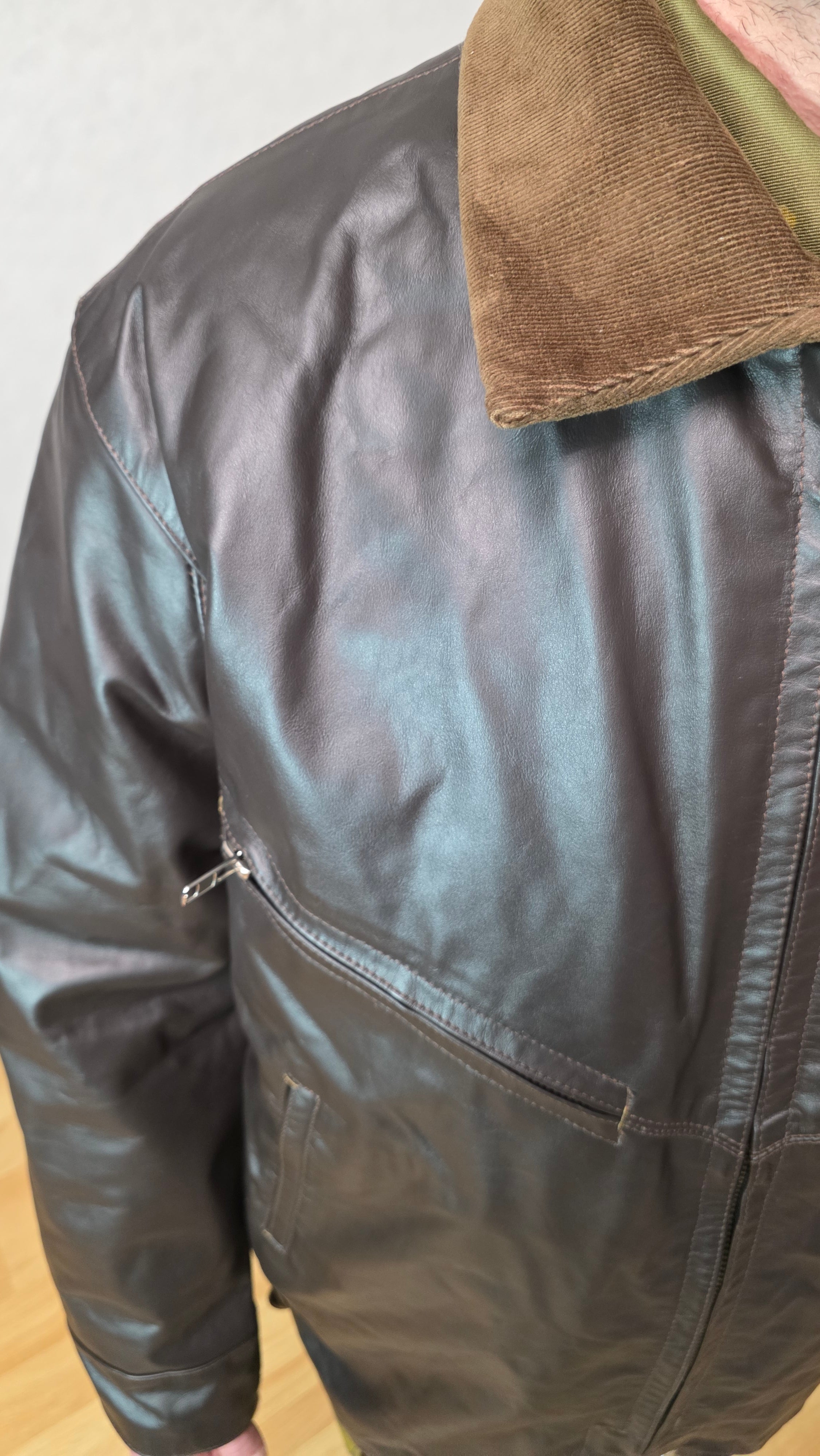 Soviet USSR Air Force Leather Jacket “Shchevetka” Vintage Pilot Jacket