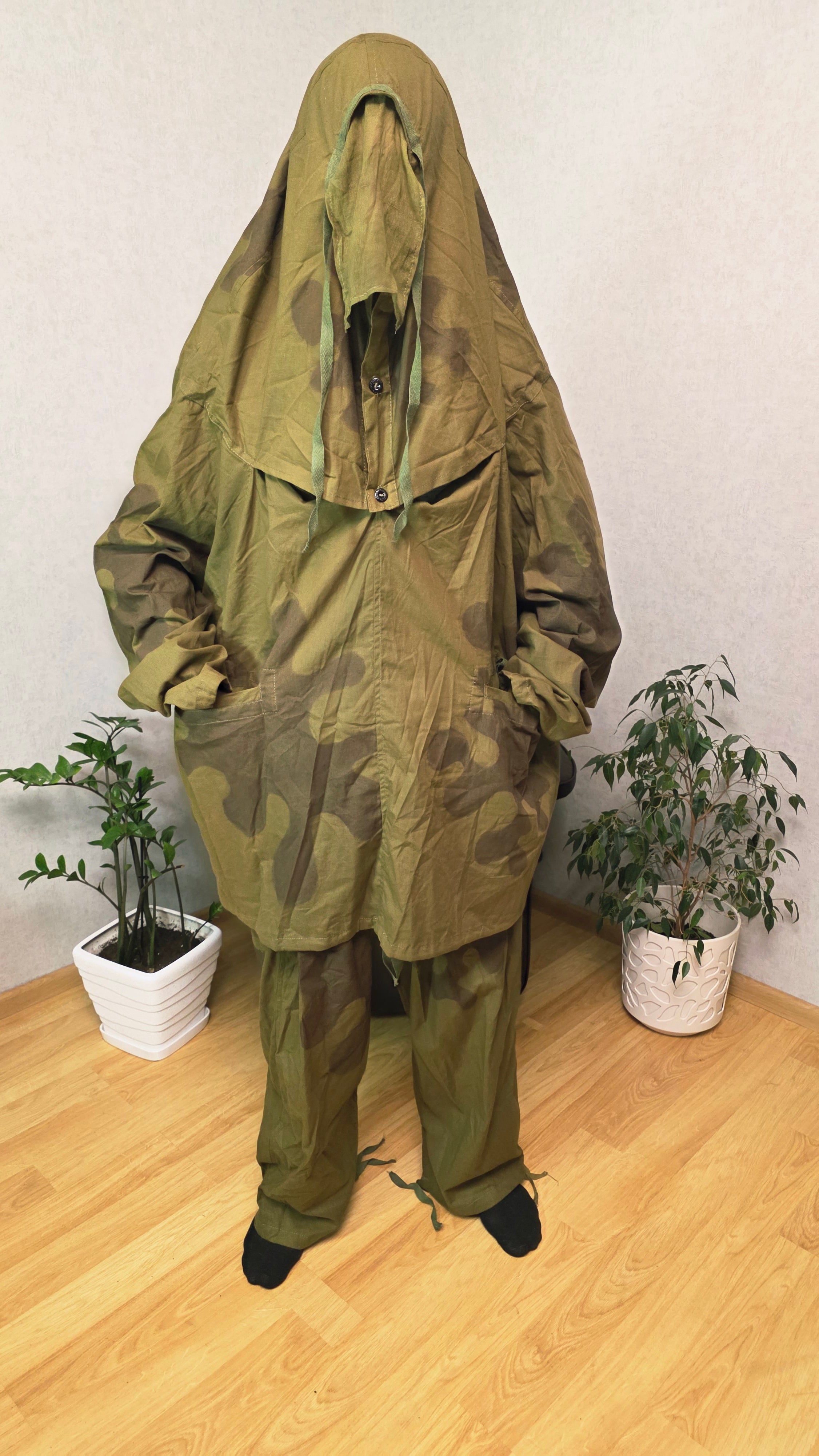 Soviet USSR Amoeba Camouflage Suit Vintage Masking Smock WWII Style Rare Camo