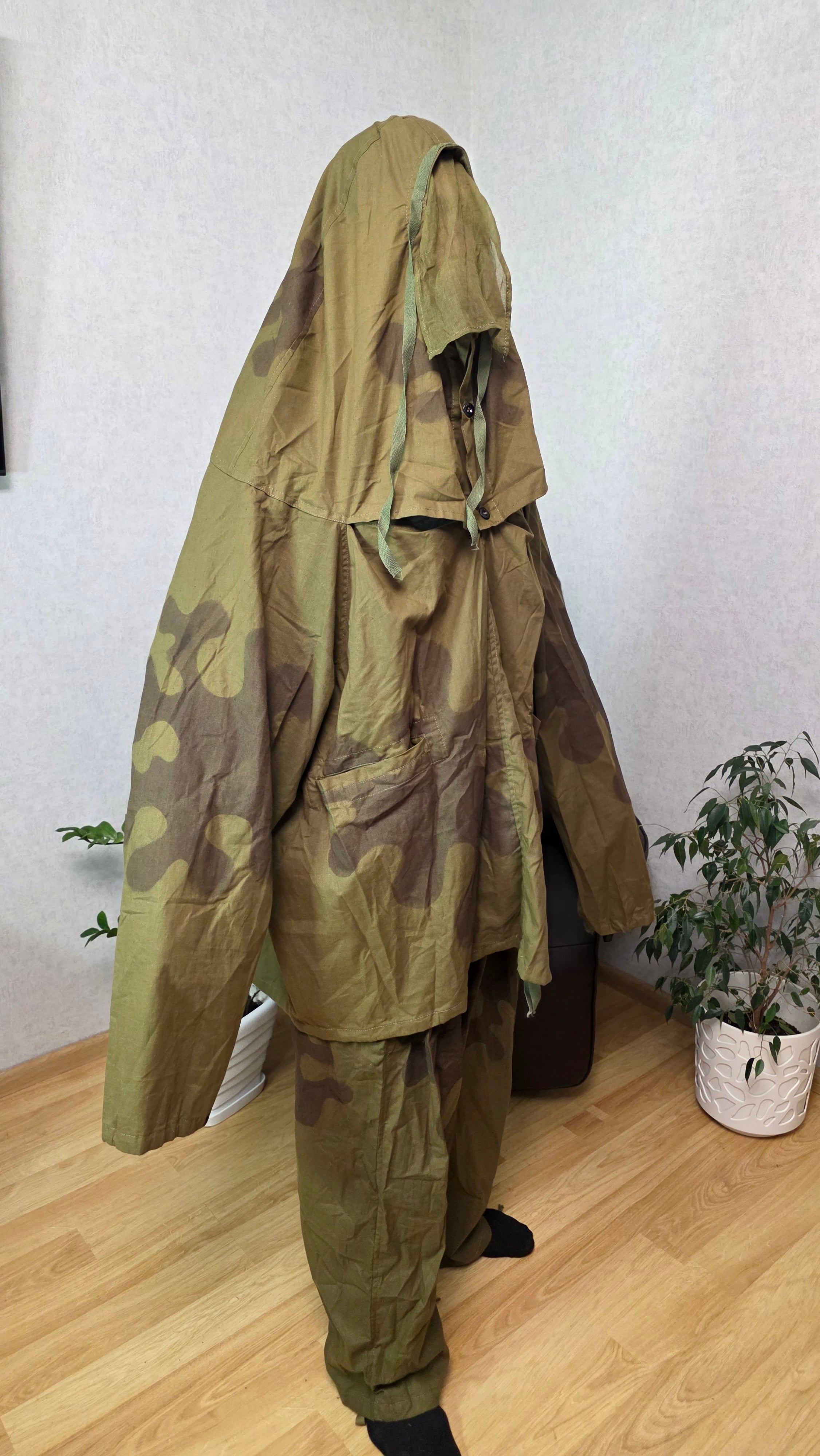 Soviet USSR Amoeba Camouflage Suit Vintage Masking Smock WWII Style Rare Camo