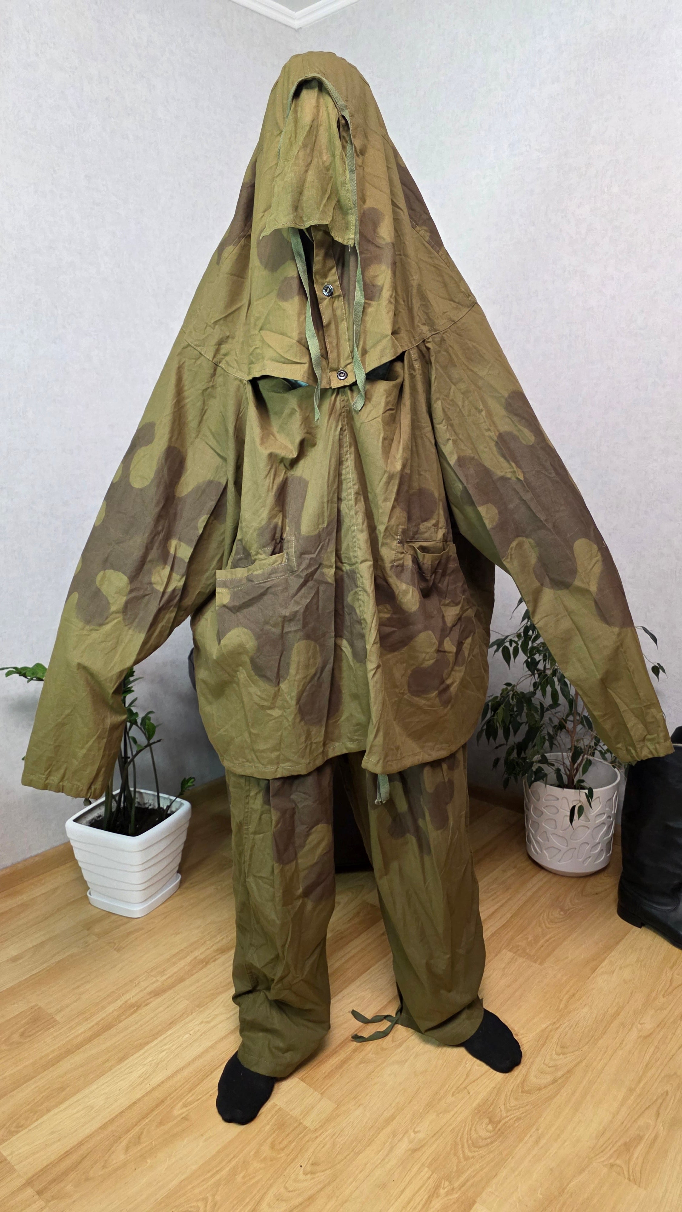 Soviet USSR Amoeba Camouflage Suit Vintage Masking Smock WWII Style Rare Camo
