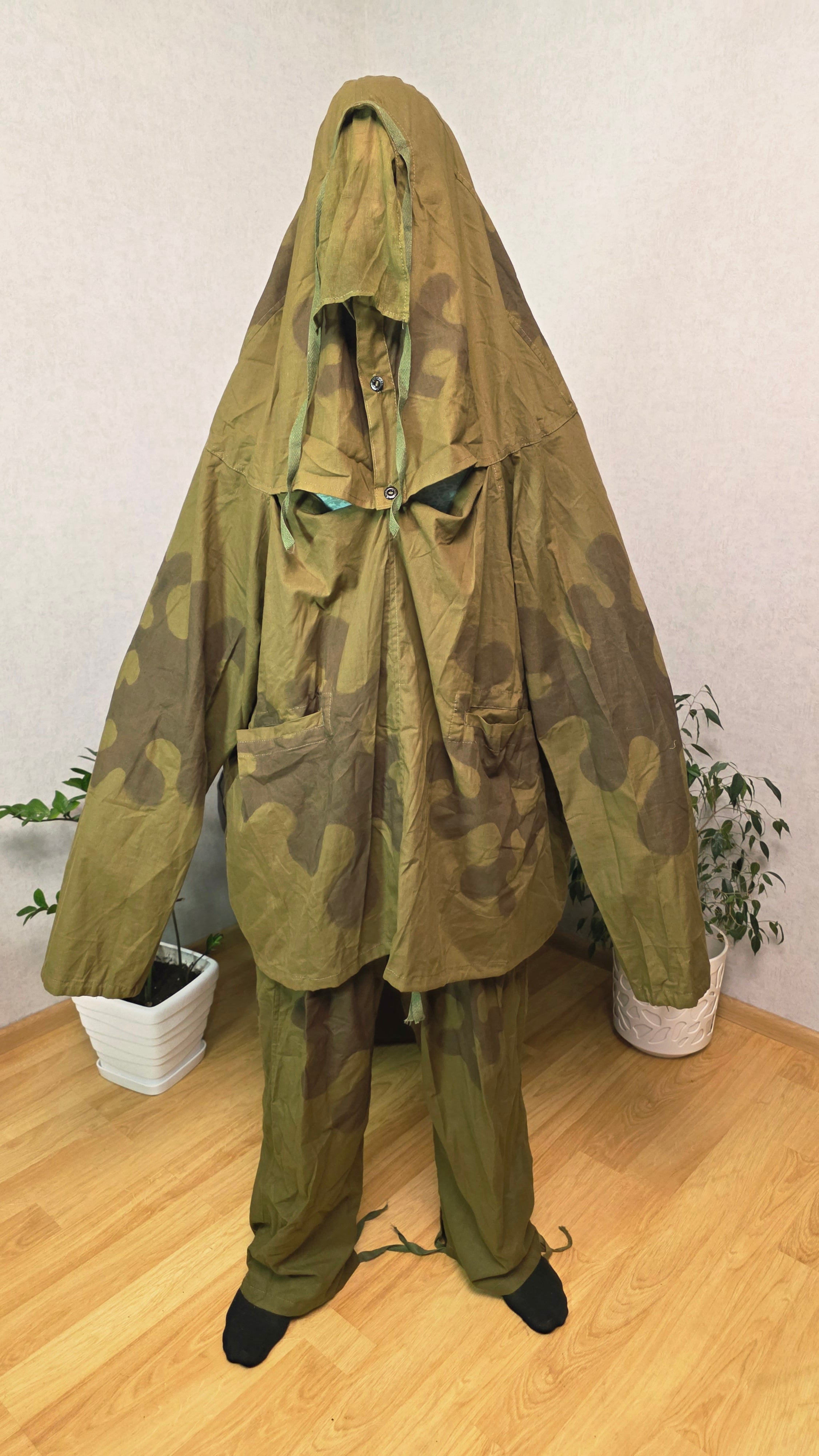 Soviet USSR Amoeba Camouflage Suit Vintage Masking Smock WWII Style Rare Camo