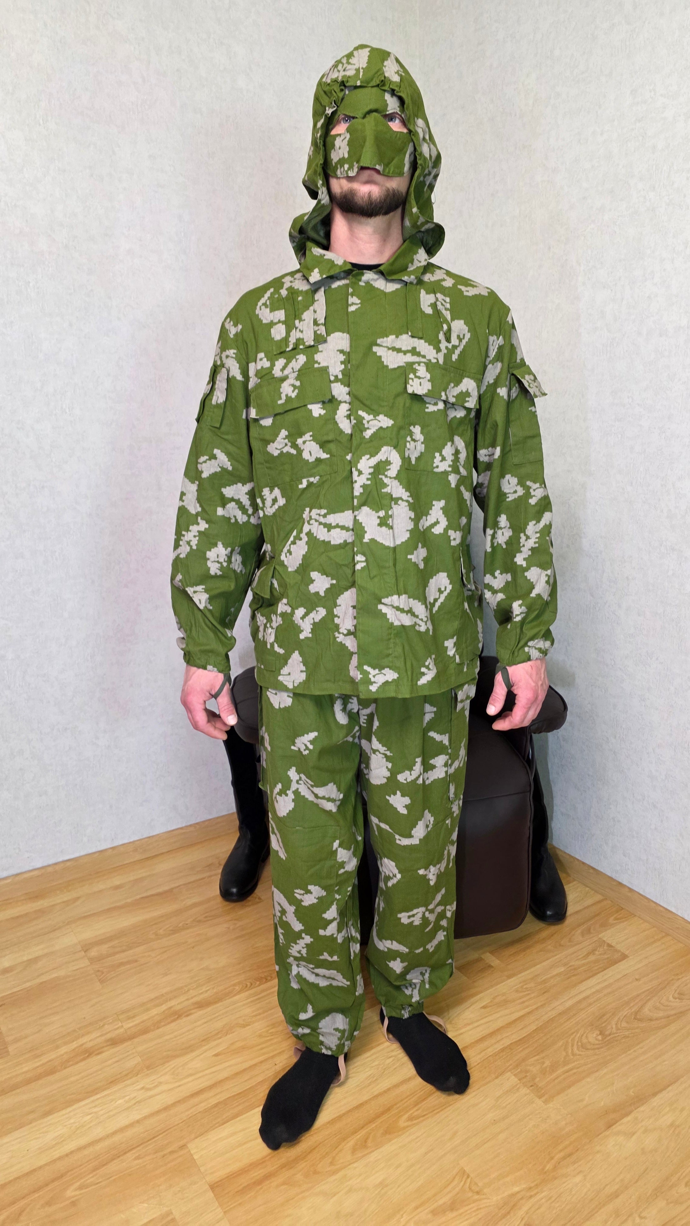 Soviet USSR Berezka KLMC Camo Suit Mask Set Vintage Outfit - Legend Returns Vintage