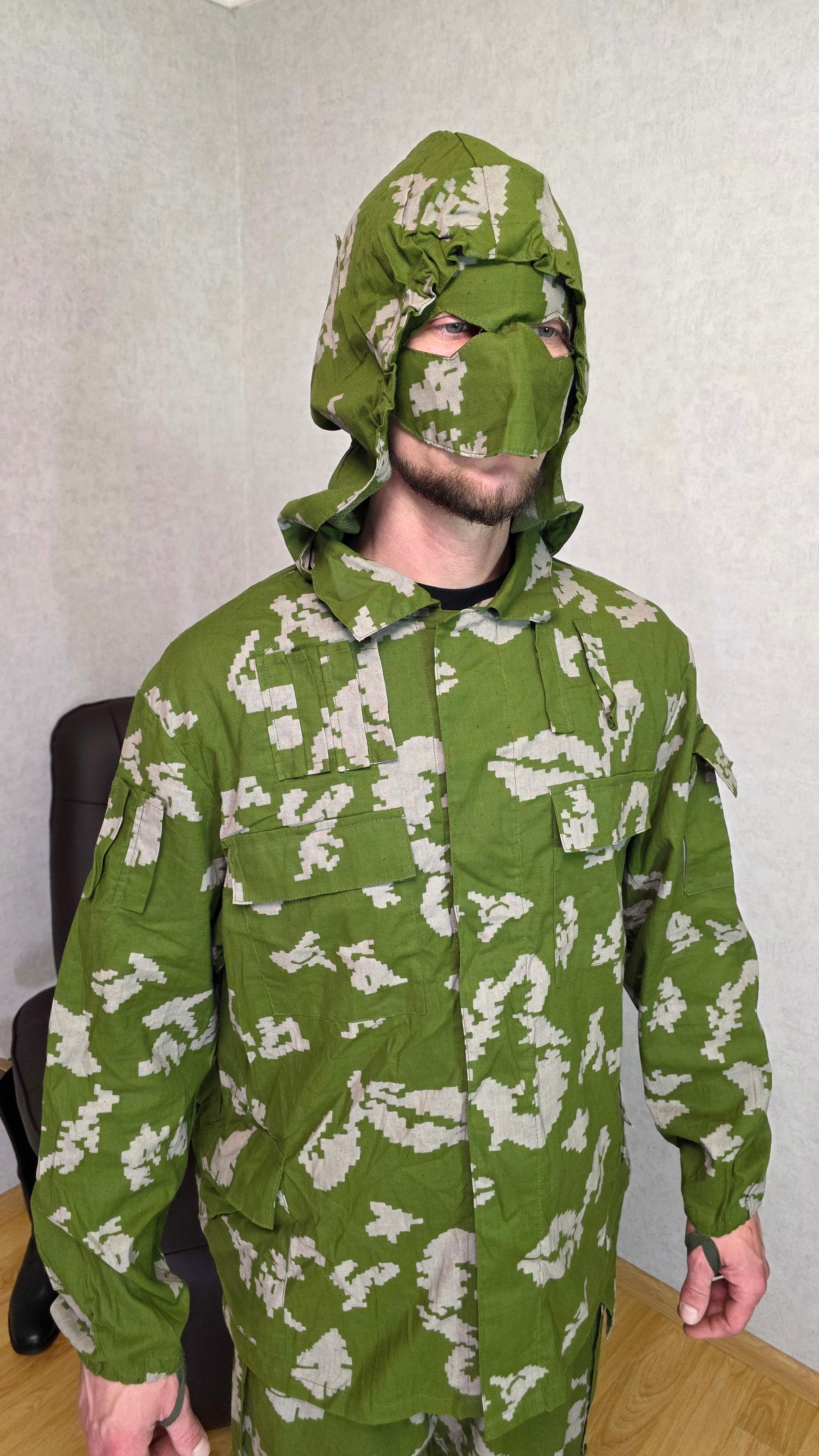 Soviet USSR Berezka KLMC Camo Suit Mask Set Vintage Outfit - Legend Returns Vintage