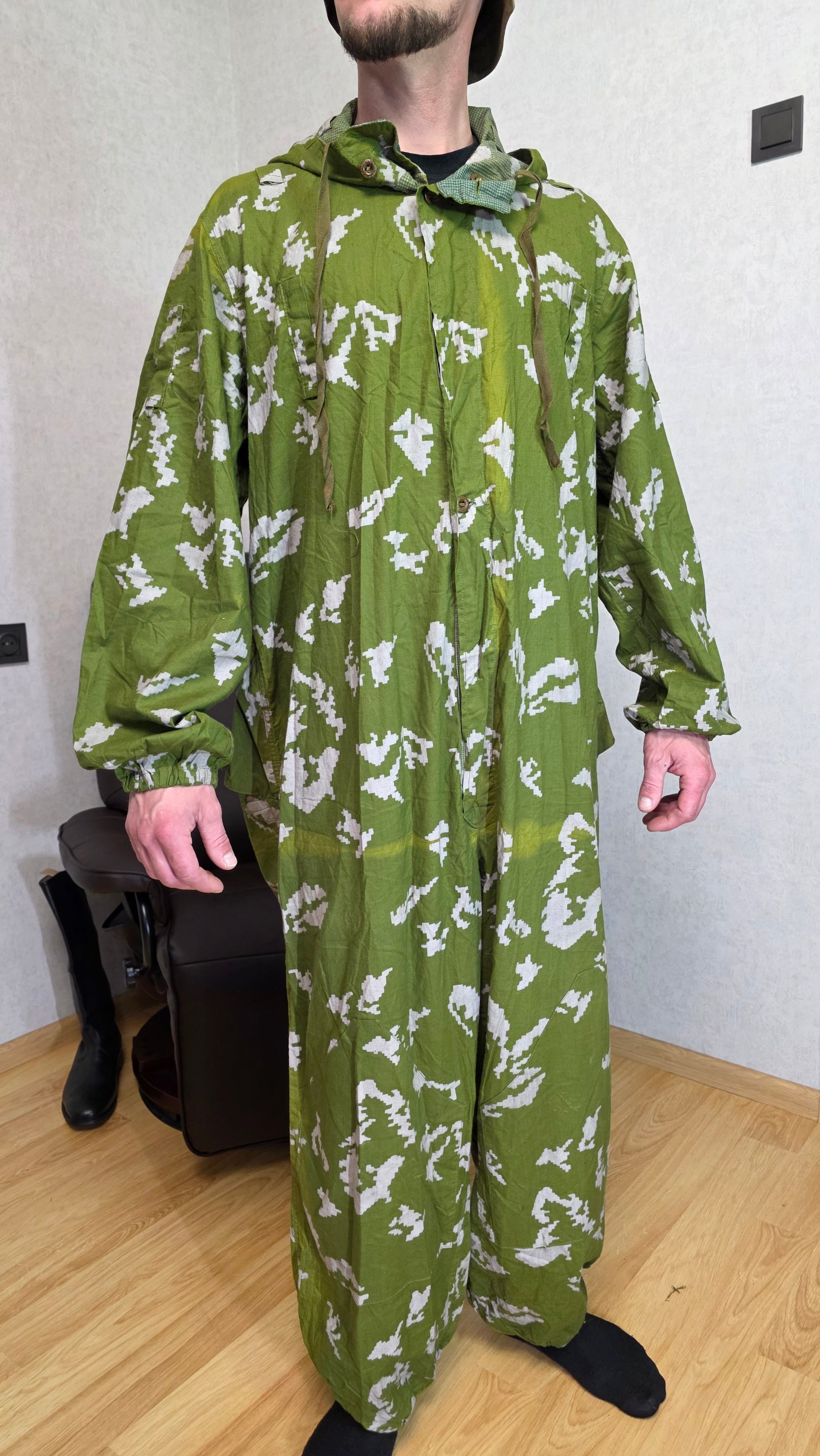 Soviet USSR Berezka KMLK Camouflage Coverall Vintage Suit
