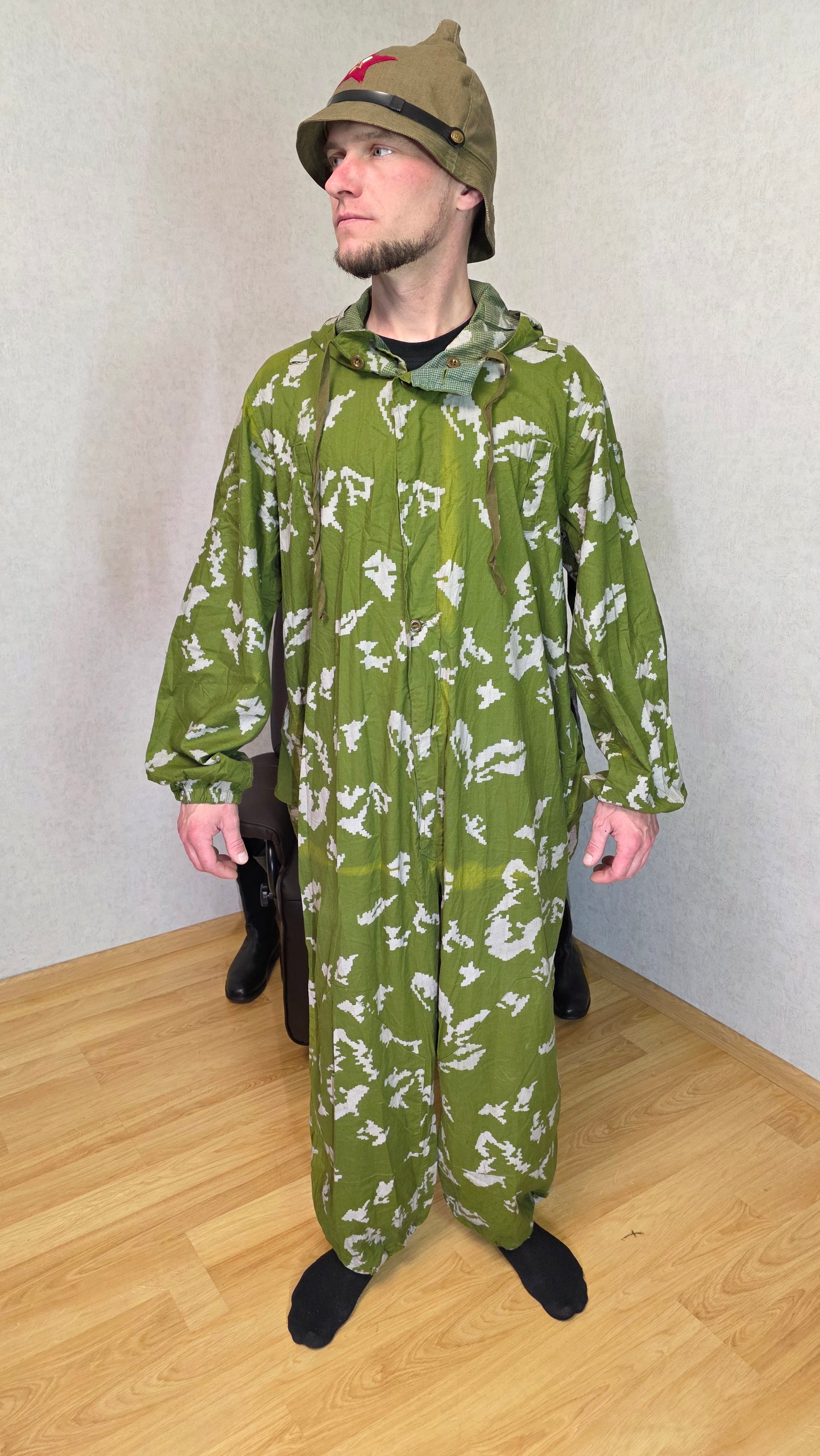 Soviet USSR Berezka KMLK Camouflage Coverall Vintage Suit