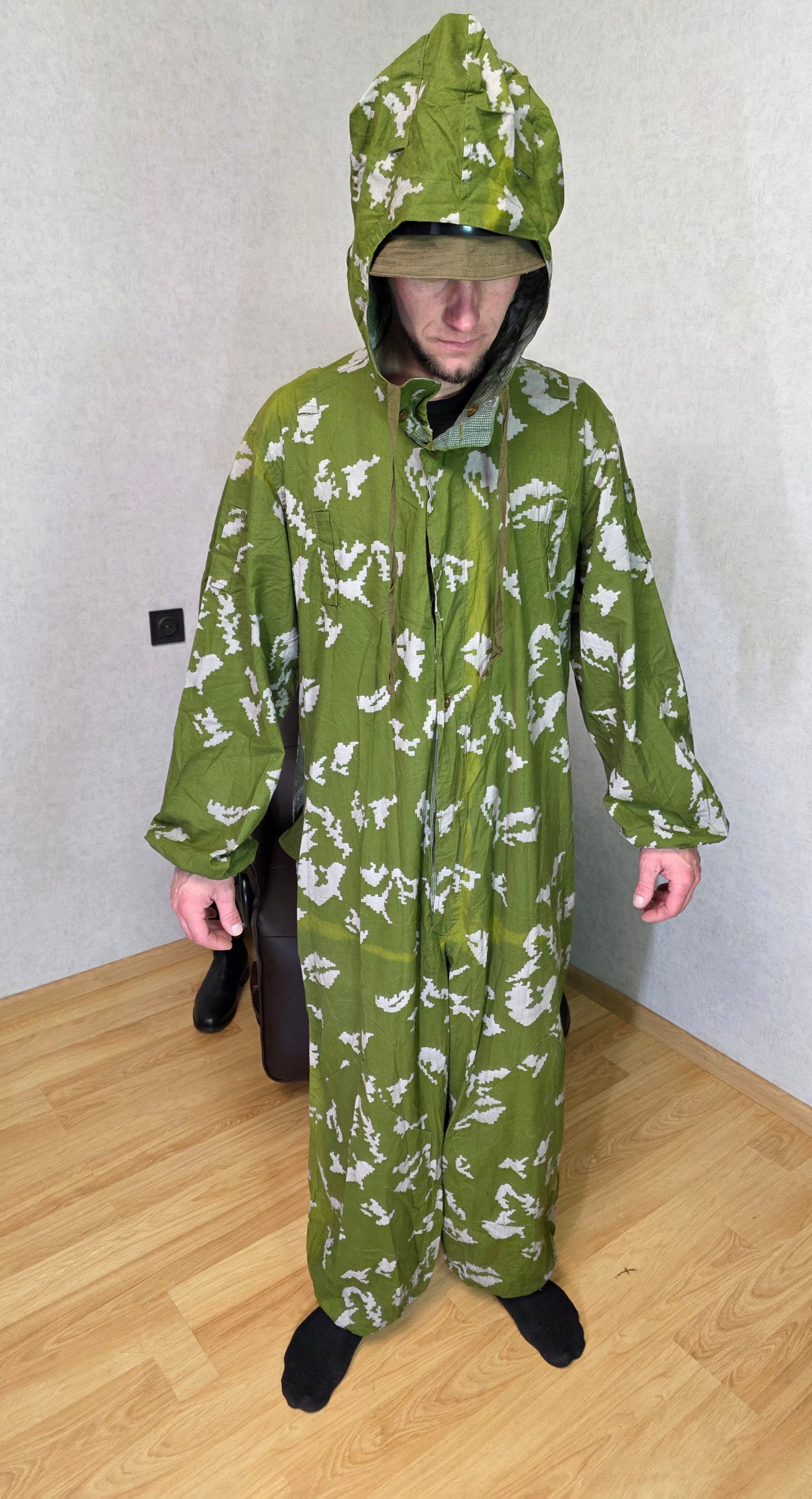 Soviet USSR Berezka KMLK Camouflage Coverall Vintage Suit
