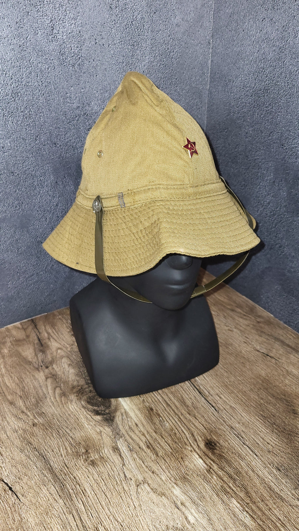 Soviet USSR Desert Panama Hat Afghan Style Sand Field Bucket Hat