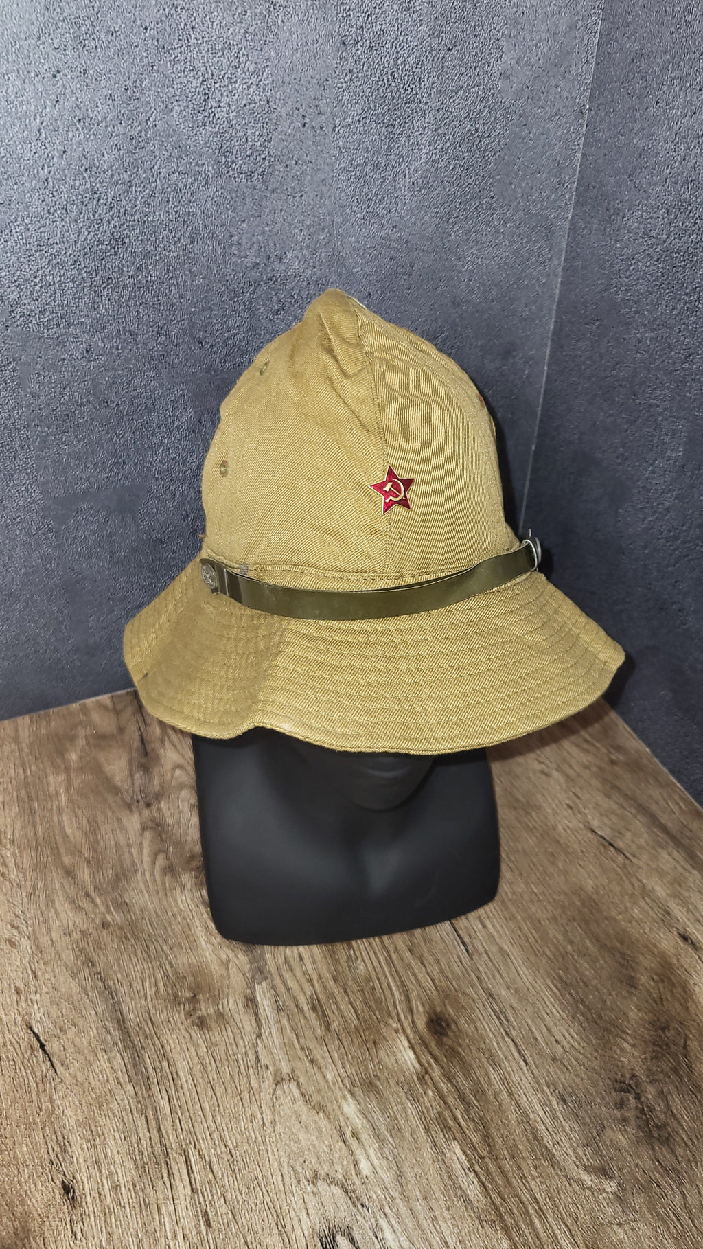 Soviet USSR Desert Panama Hat Afghan Style Sand Field Bucket Hat