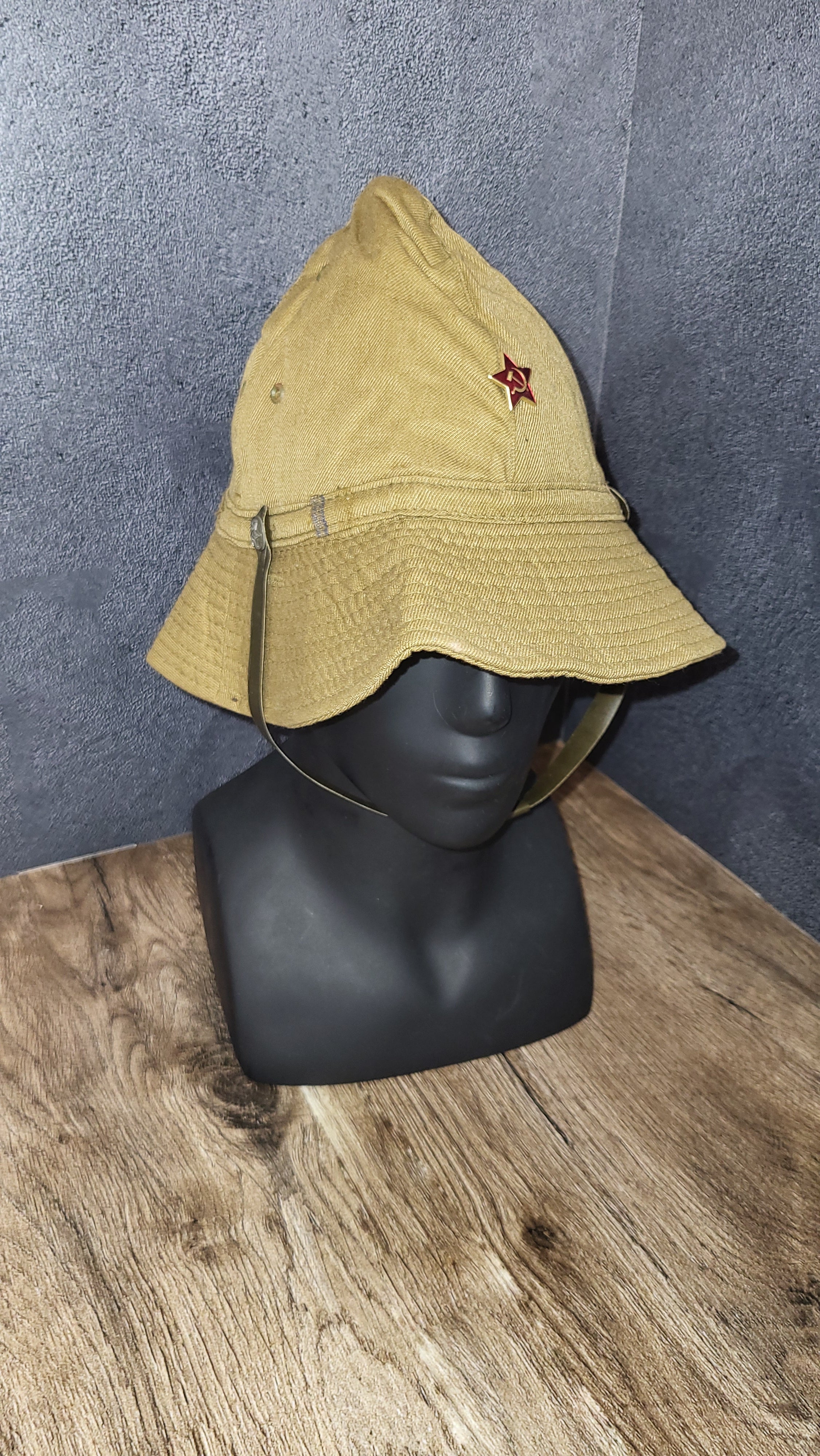 Soviet USSR Desert Panama Hat Afghan Style Sand Field Bucket Hat