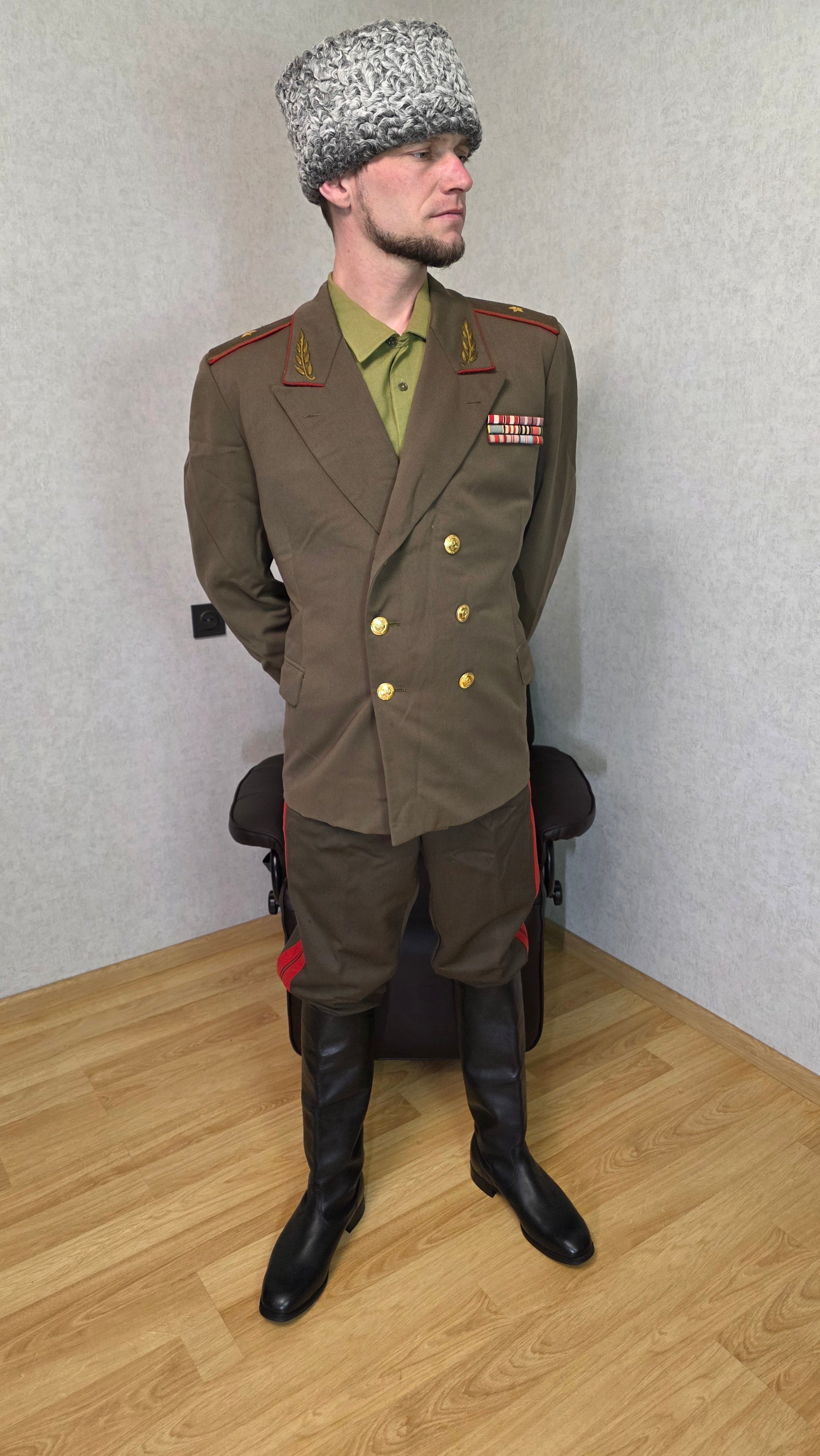 Soviet USSR General Uniform Khaki Set Jacket Breeches Vintage