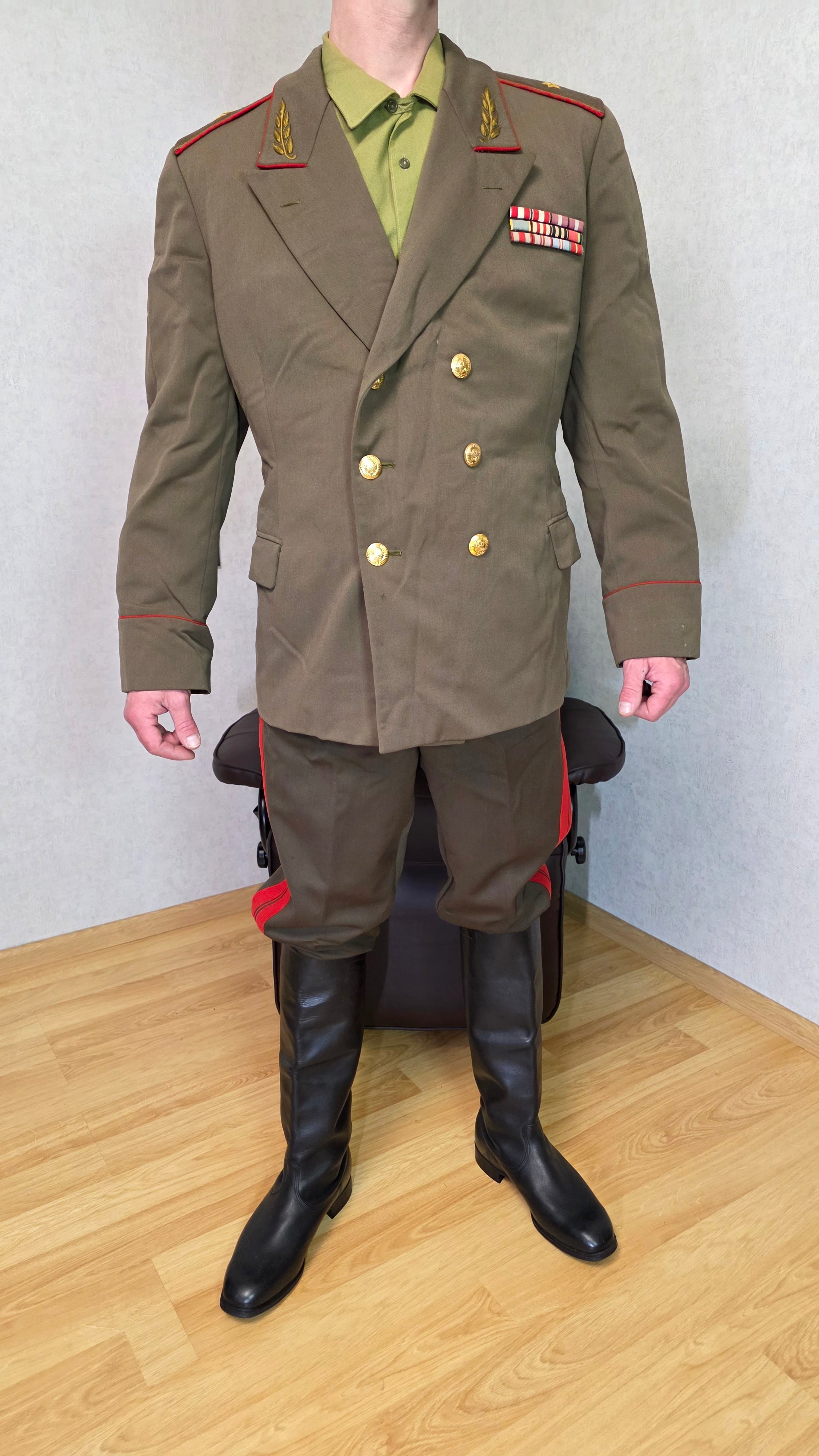 Soviet USSR General Uniform Khaki Set Jacket Breeches Vintage