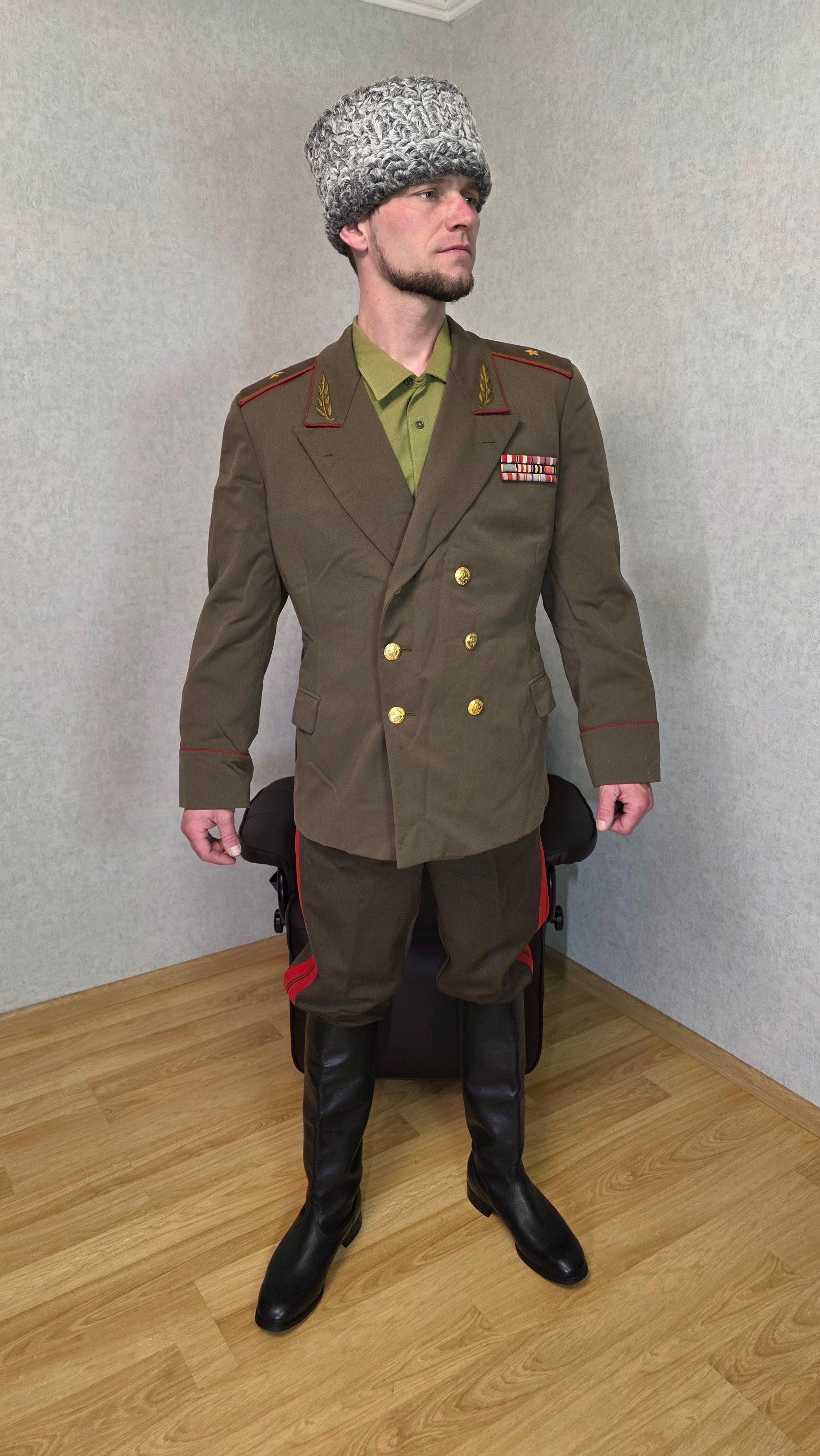 Soviet USSR General Uniform Khaki Set Jacket Breeches Vintage