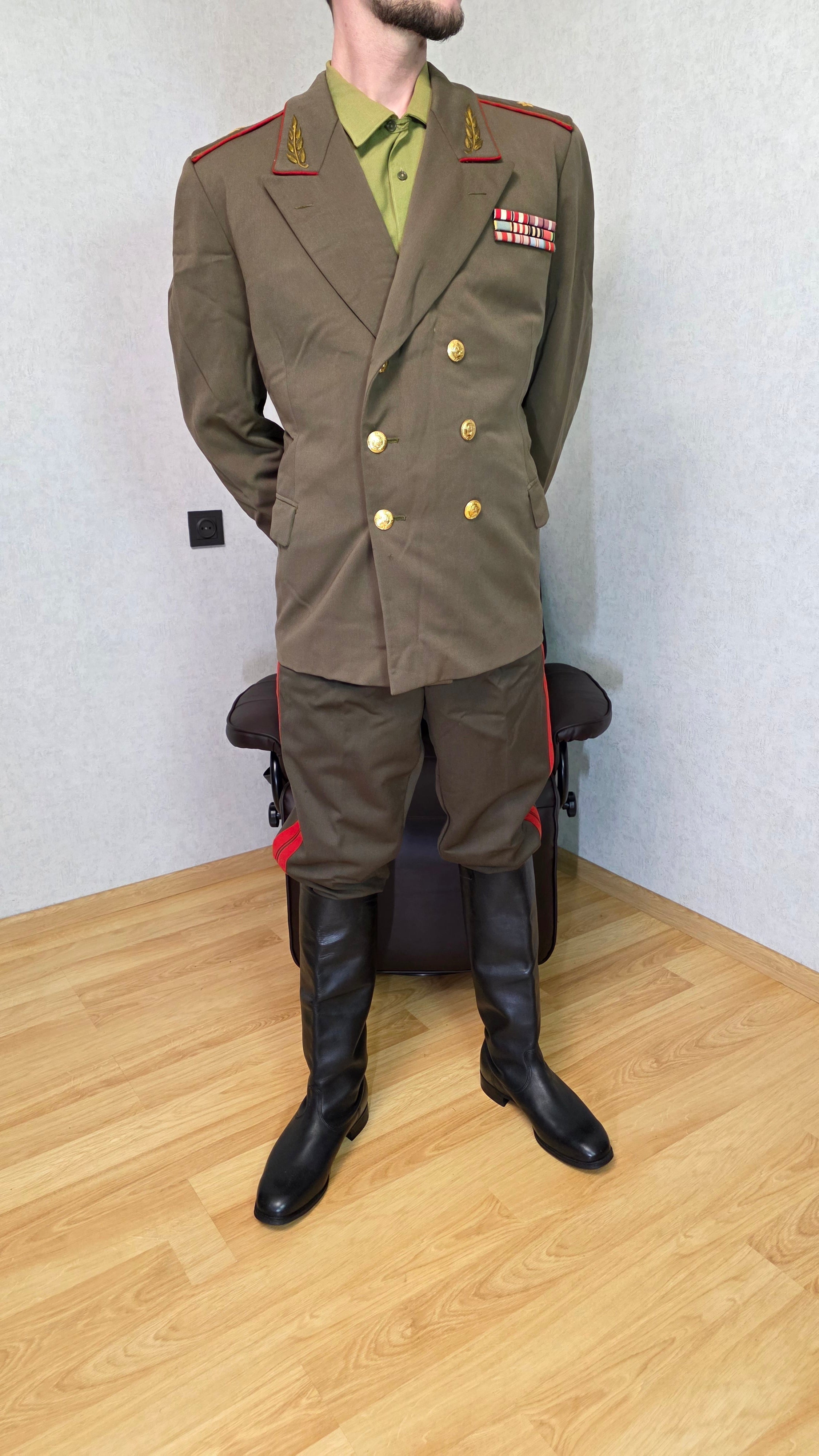 Soviet USSR General Uniform Khaki Set Jacket Breeches Vintage