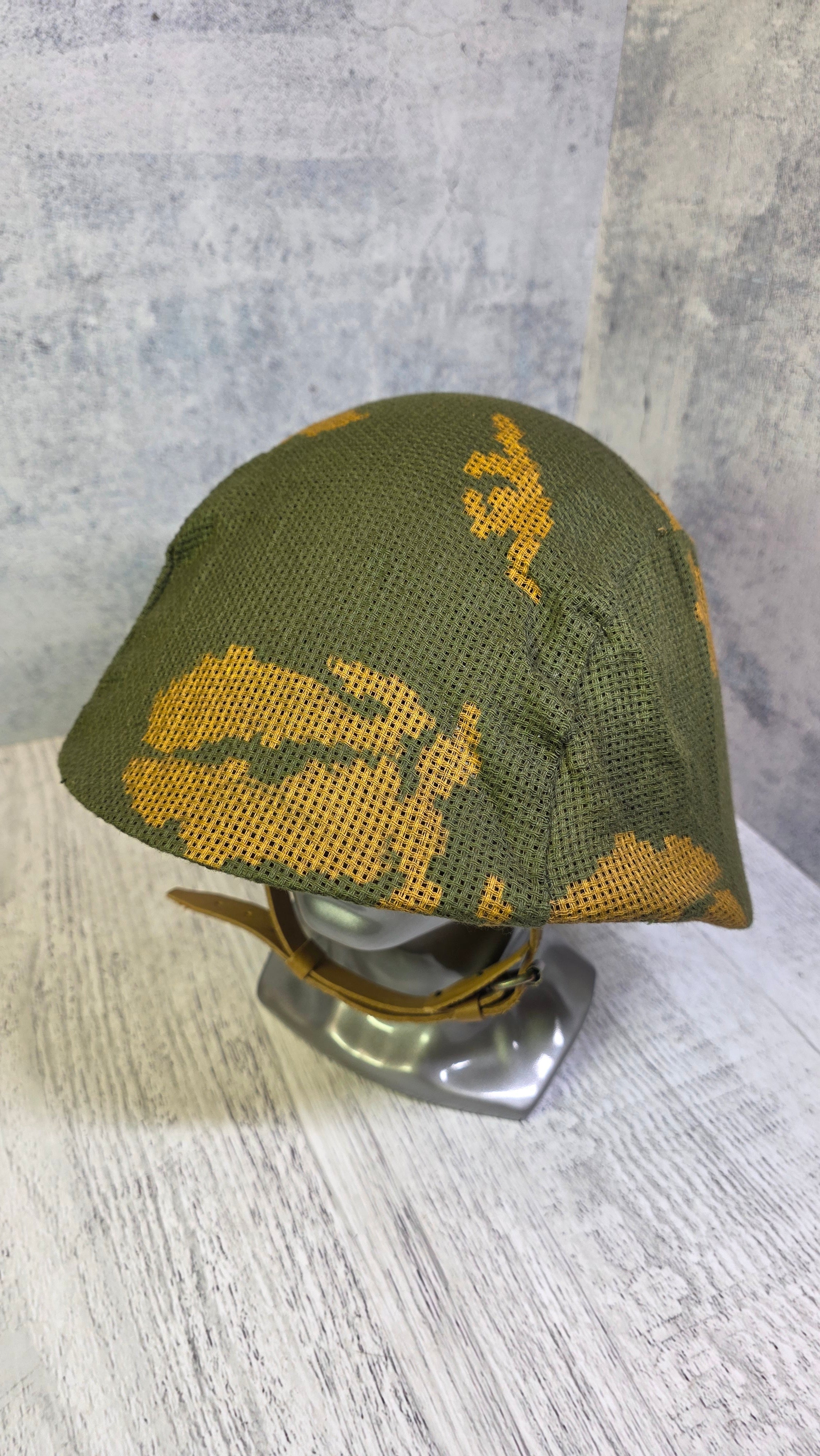 Soviet USSR KZS Helmet Cover Vintage Berezka Camouflage Steel Helmet Camo Net Cover - Legend Returns Vintage
