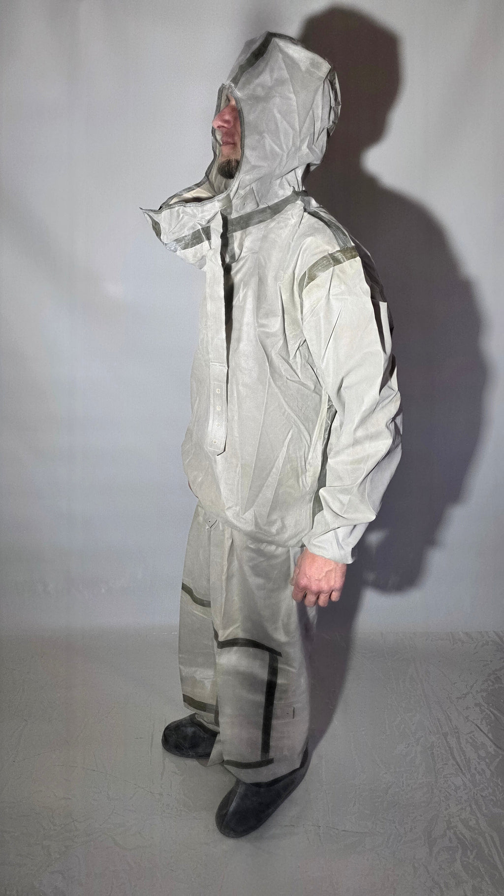 Soviet USSR L-1 Protective Suit Rubberized Jacket Trousers Boot Covers Archival Set