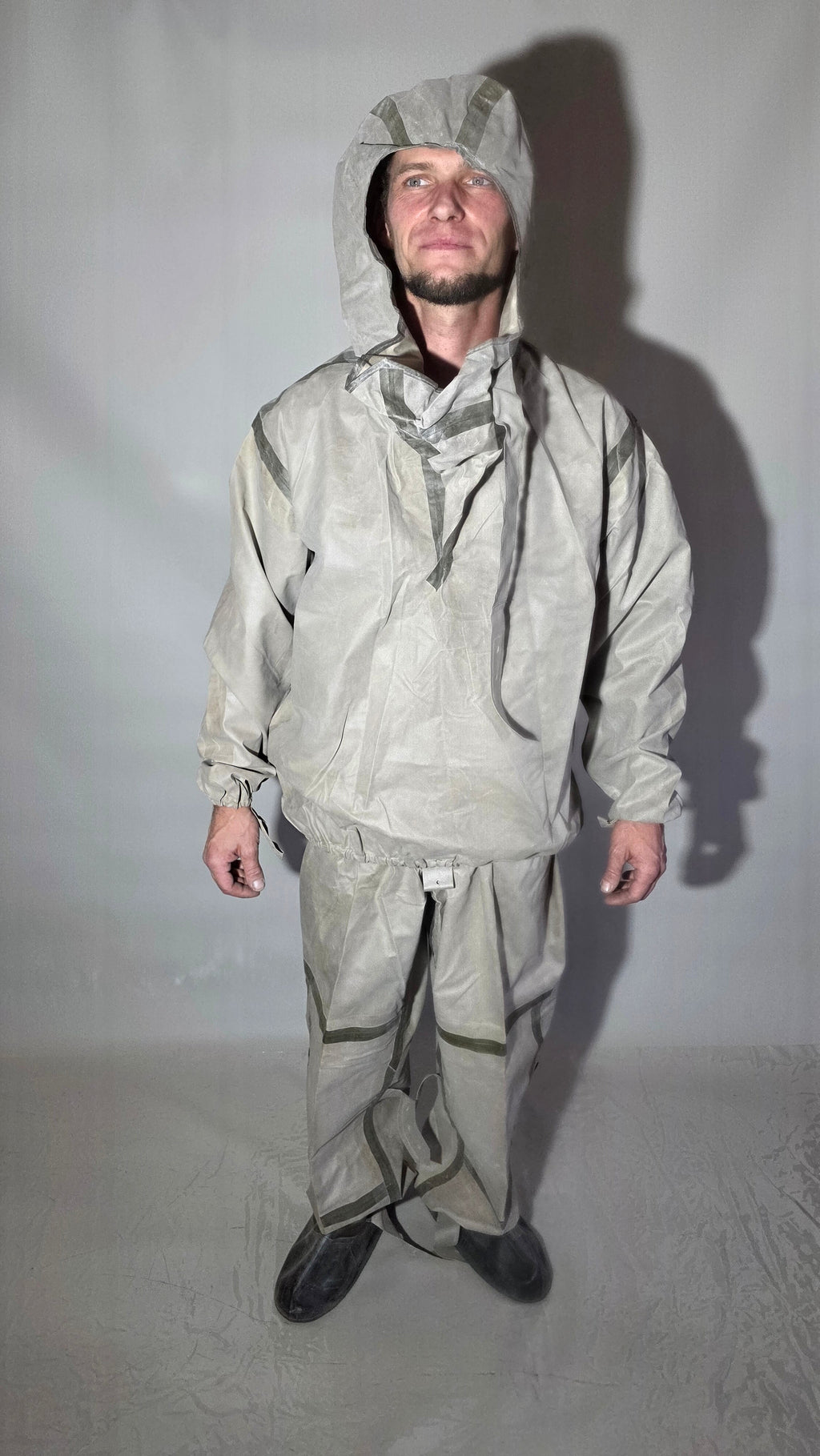 Soviet USSR L-1 Protective Suit Rubberized Jacket Trousers Boot Covers Archival Set