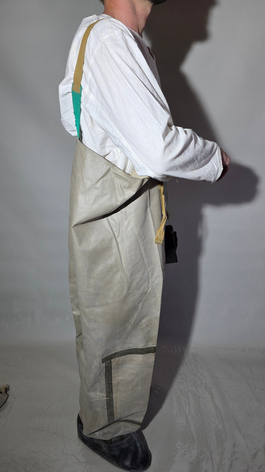 Soviet USSR L-1 Protective Suit Rubberized Jacket Trousers Boot Covers Archival Set