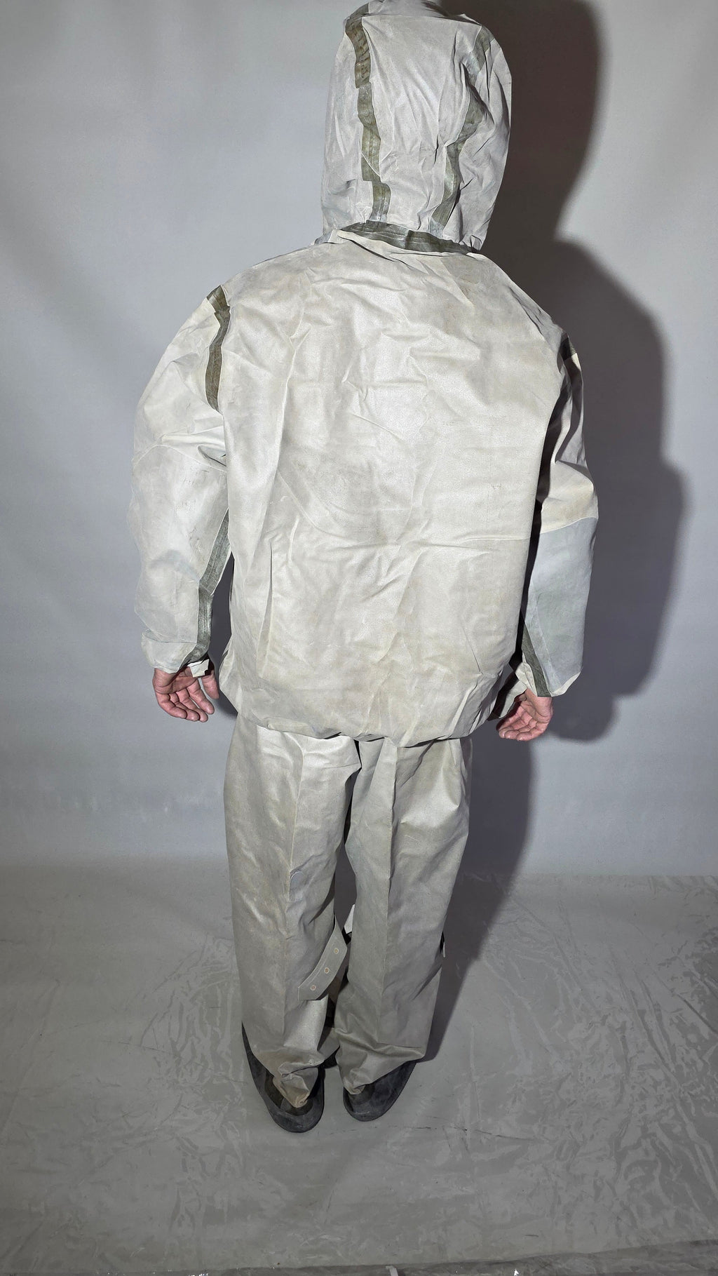 Soviet USSR L-1 Protective Suit Rubberized Jacket Trousers Boot Covers Archival Set