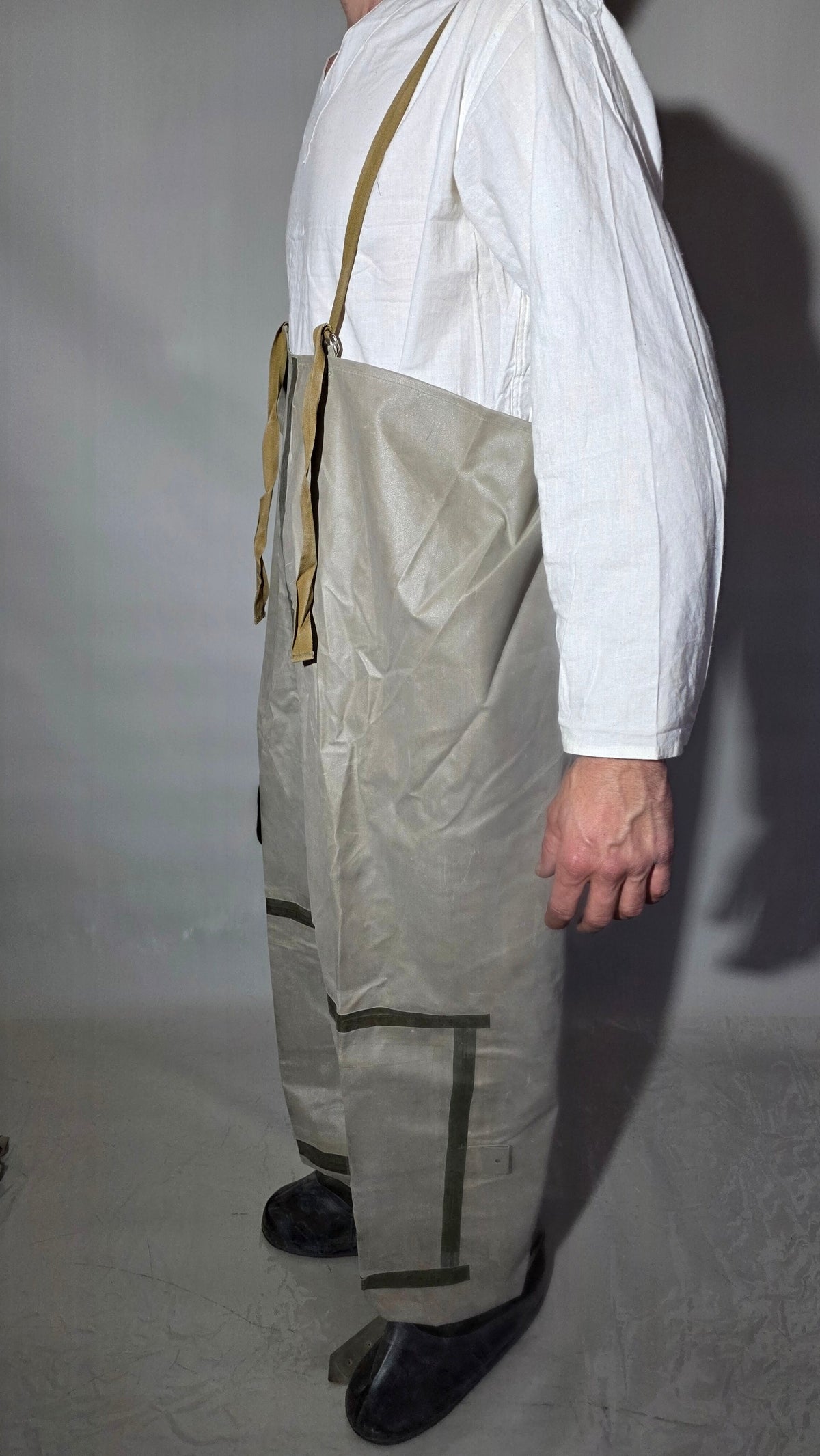 Soviet USSR L-1 Protective Suit Rubberized Jacket Trousers Boot Covers Archival Set